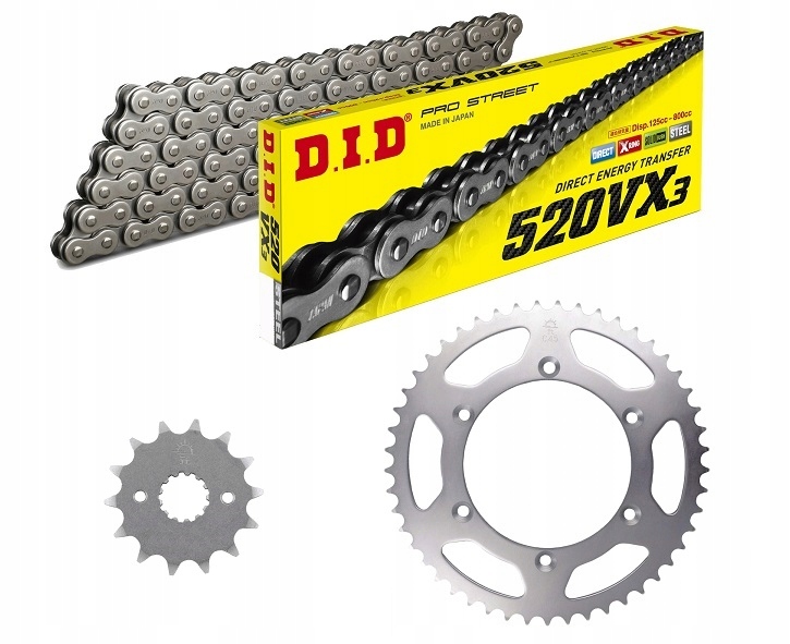 

Ktm Sxf Exc 250 400 450 13/48 zestaw napęd.owy DID