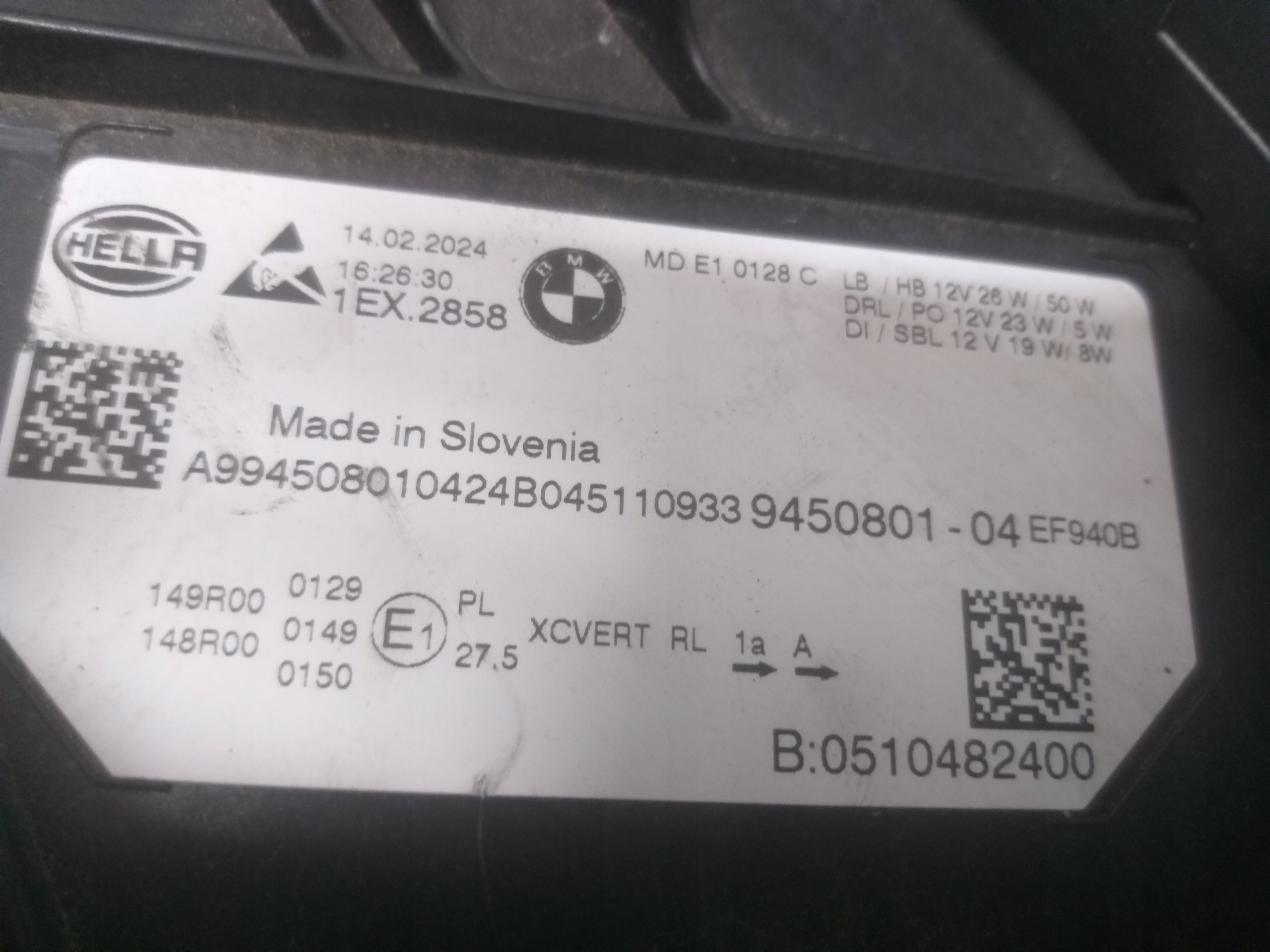 light front left BMW 3 III G20 G21 LIFT FULL LED 9450801-04