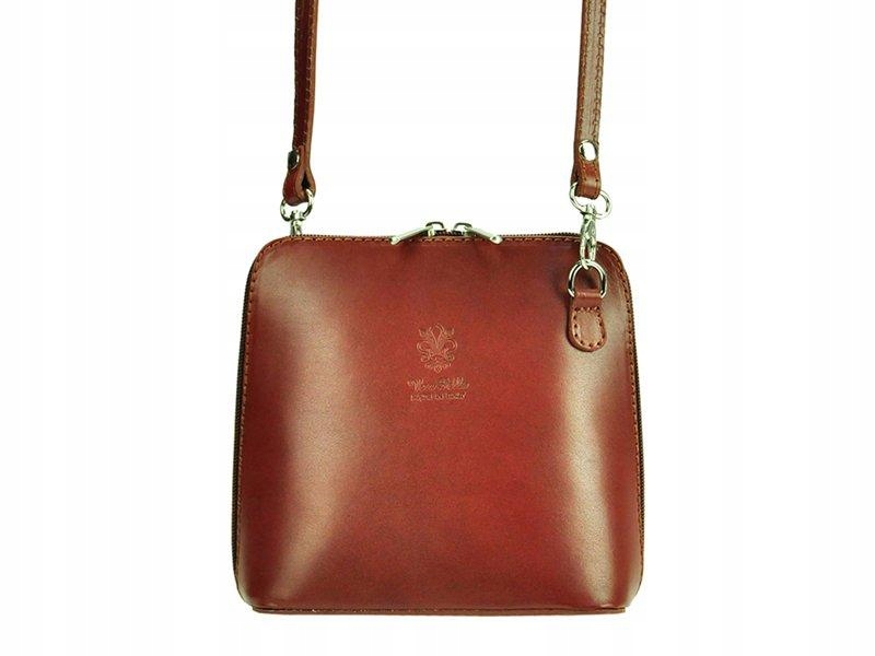 MAŁA TOREBKA PRZEWIESZKA NA RAMIĘ SKÓRA NATURALNA