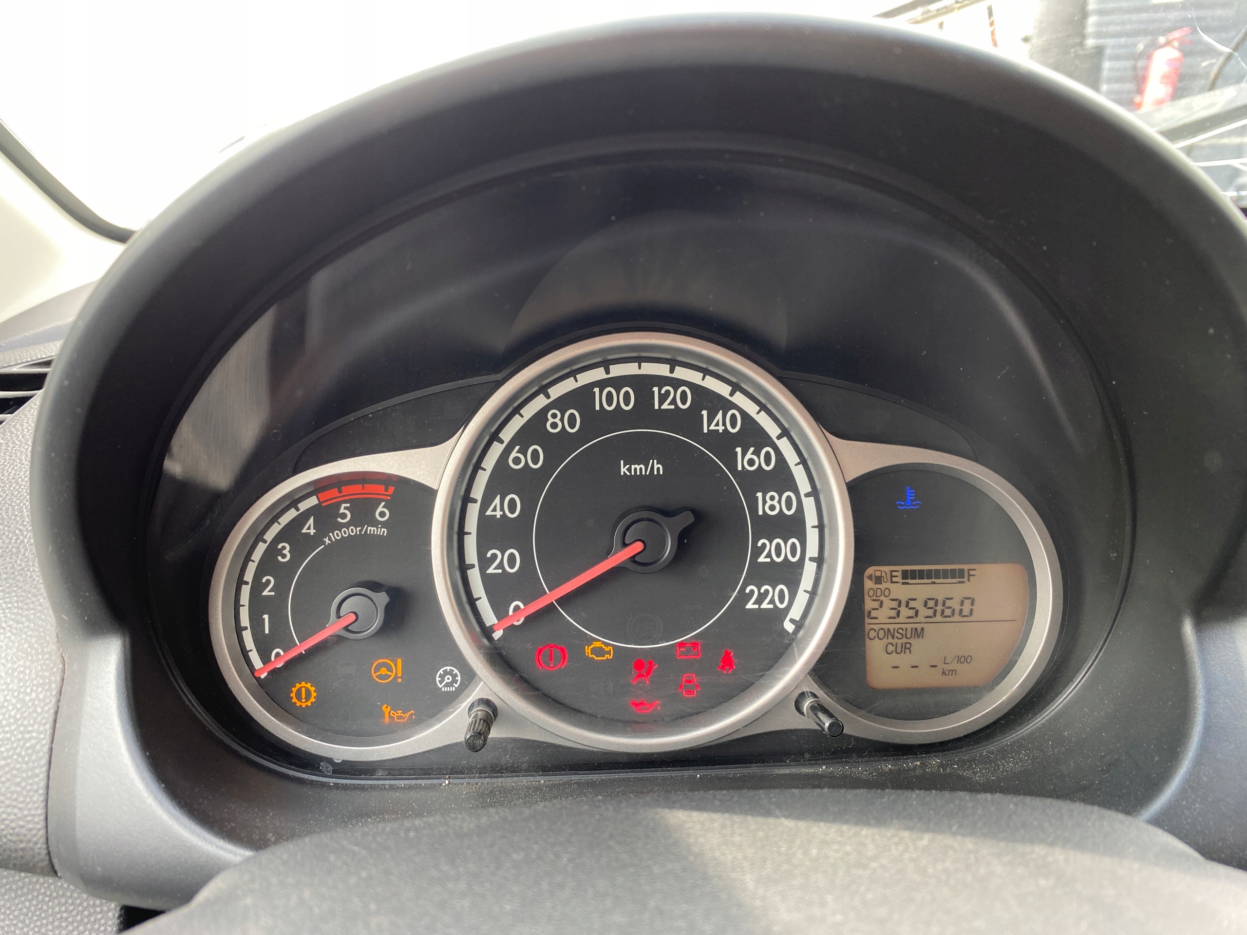 dials dials tachometer Mazda 2 II 08-15 1.6 MZ-CD przebieg 235 960km
