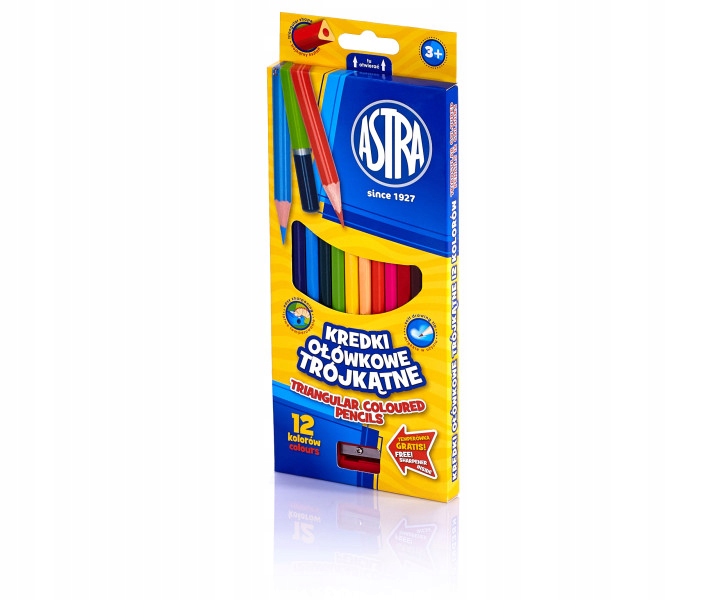 

Astra Kredki ołówkowe trójkątne