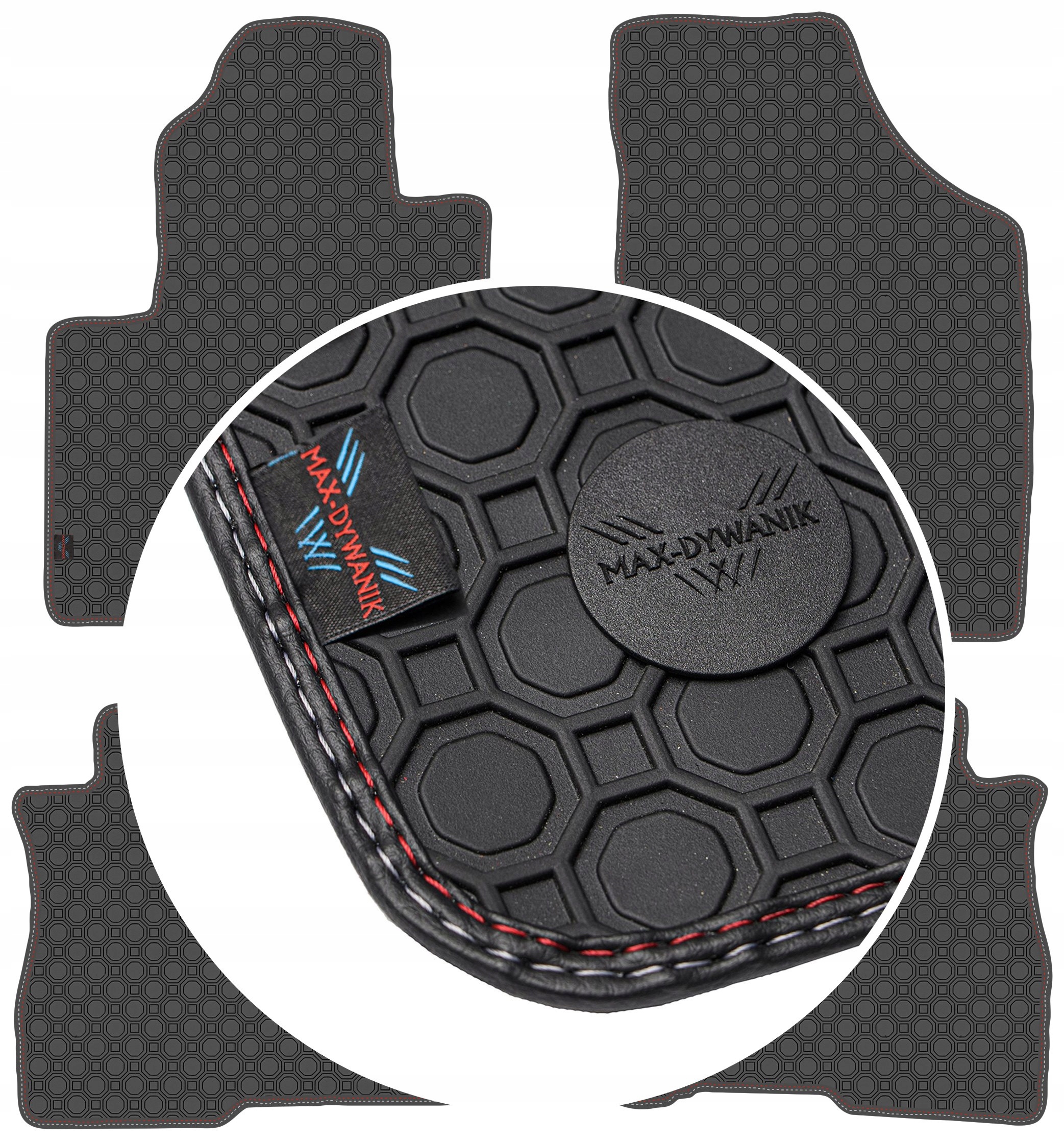 Hyundai Santa Fe II 5os 06-09 Koberce Čierne