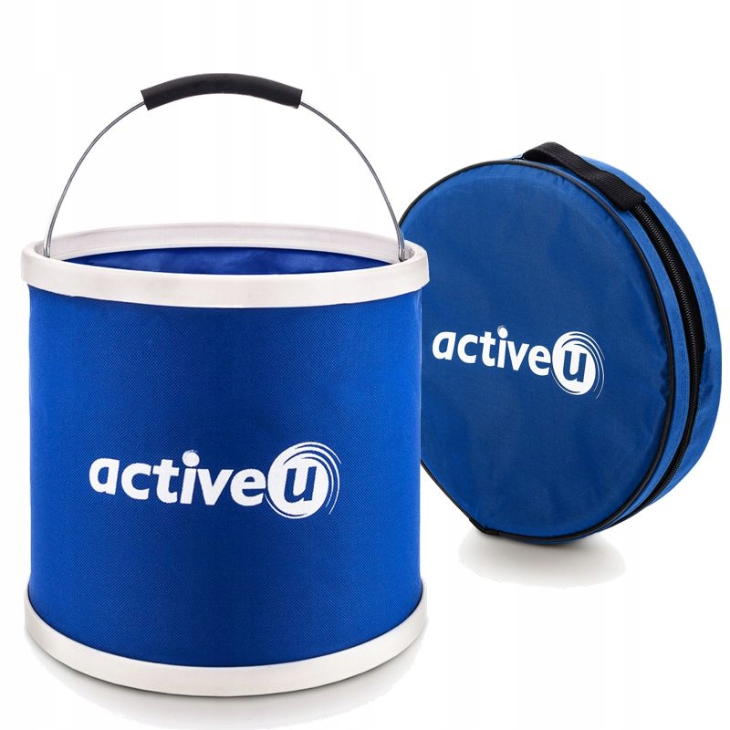 

Wiadro Składane Turystyczne Wędkarskie 9L +futerał