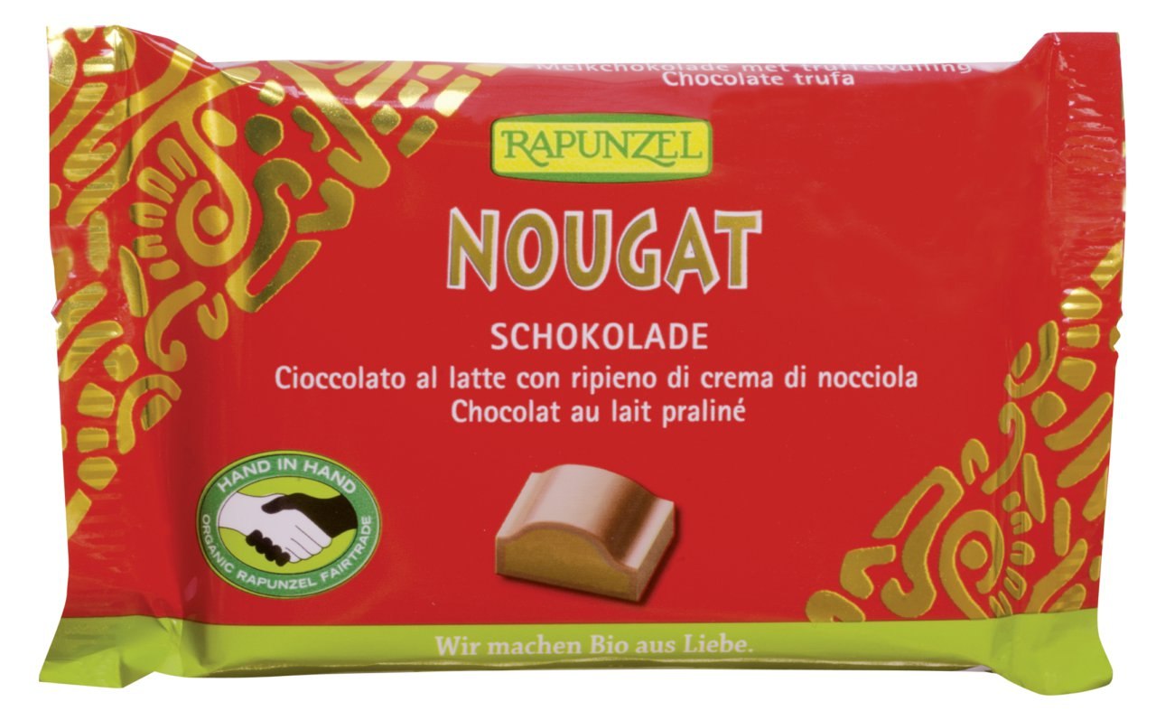 Levně 3x Rapunzel Čokoláda nugátová fair trade Bio 100 g