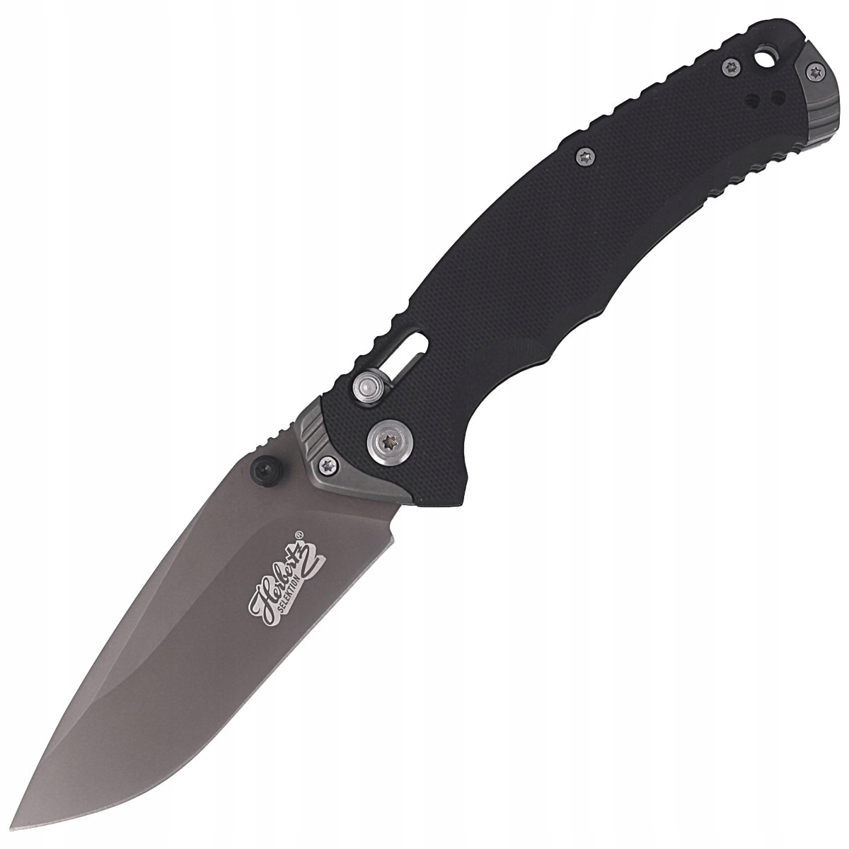 Herbertz Selektion Nůž Edc 89 mm 440C G10 Černá rukojeť