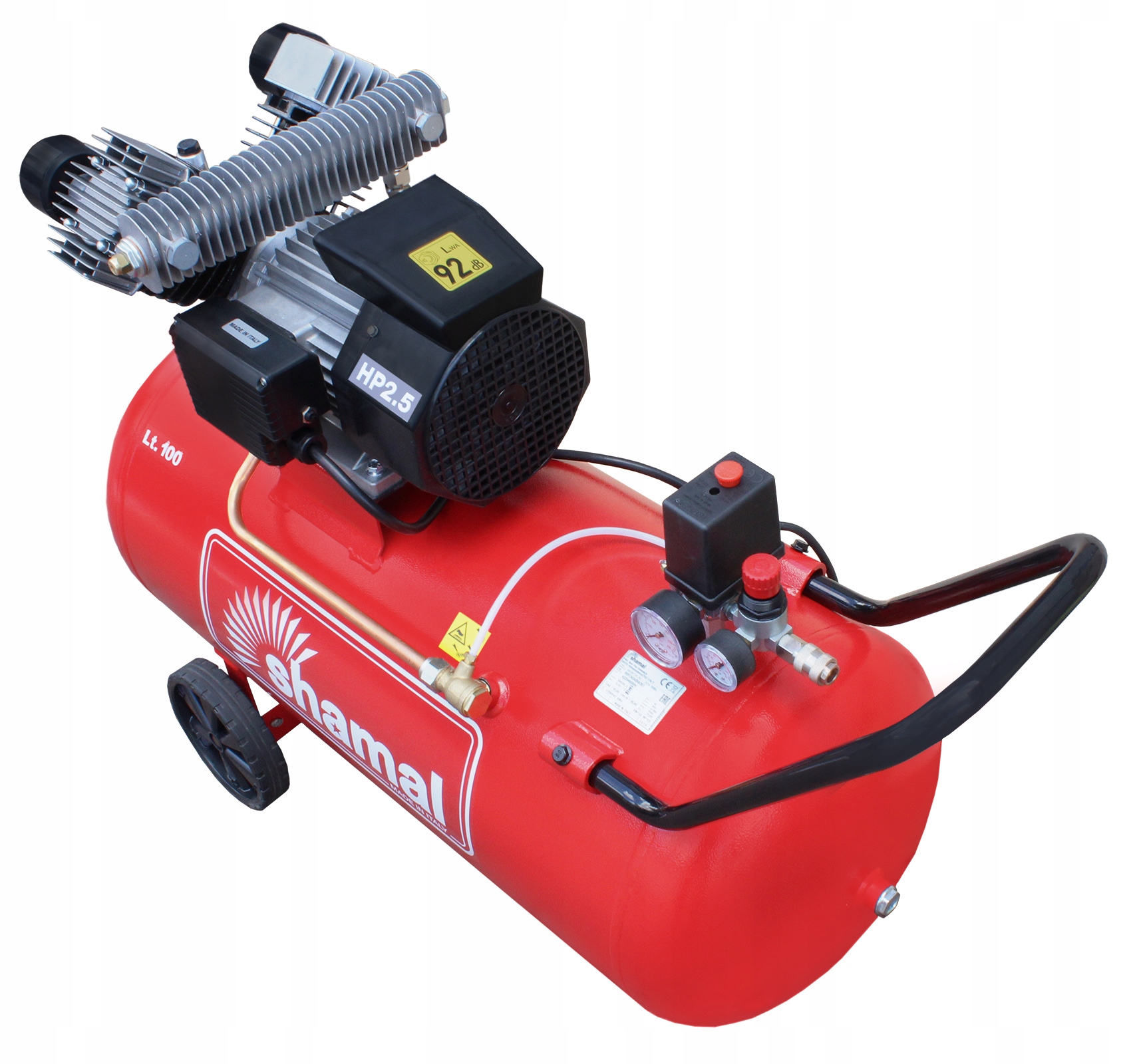 SHAMAL KOMPRESOR SPRĘŻARKA TŁOKOWA HD65DV 330l/100 Marka Shamal