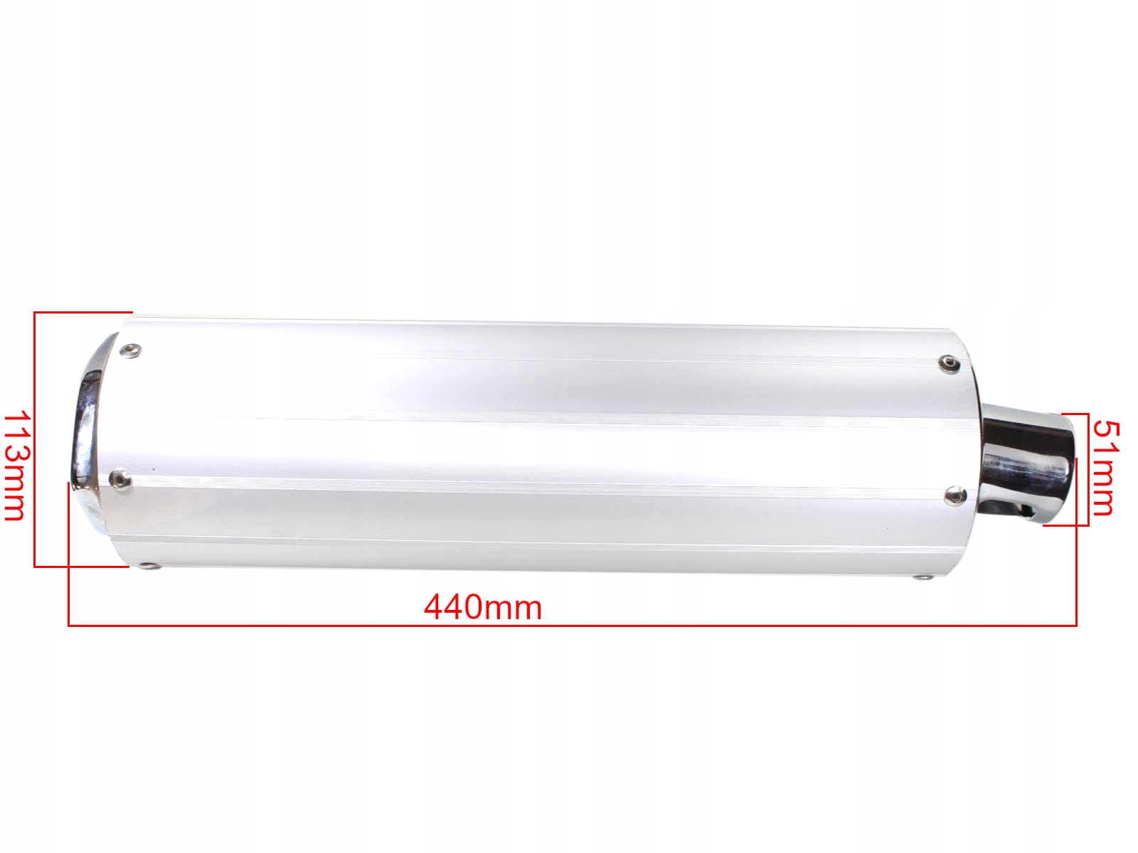 TŁUMIK ZIPP QUANTUM 2T ALUMINIOWY 440mm