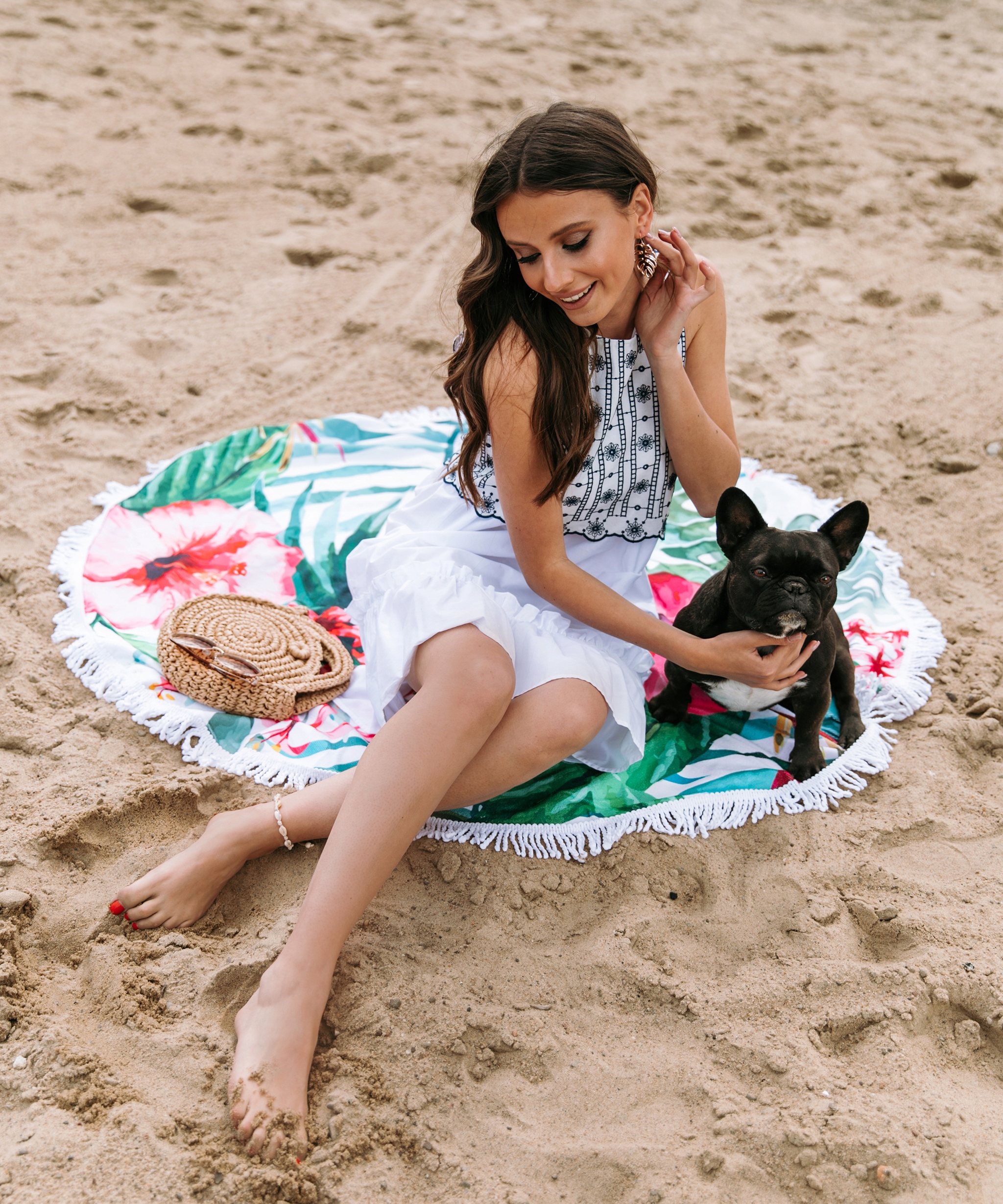 Torebka koszyk na ramię kopertówka listonoszka słomiana boho wakacje lato Cechy dodatkowe brak