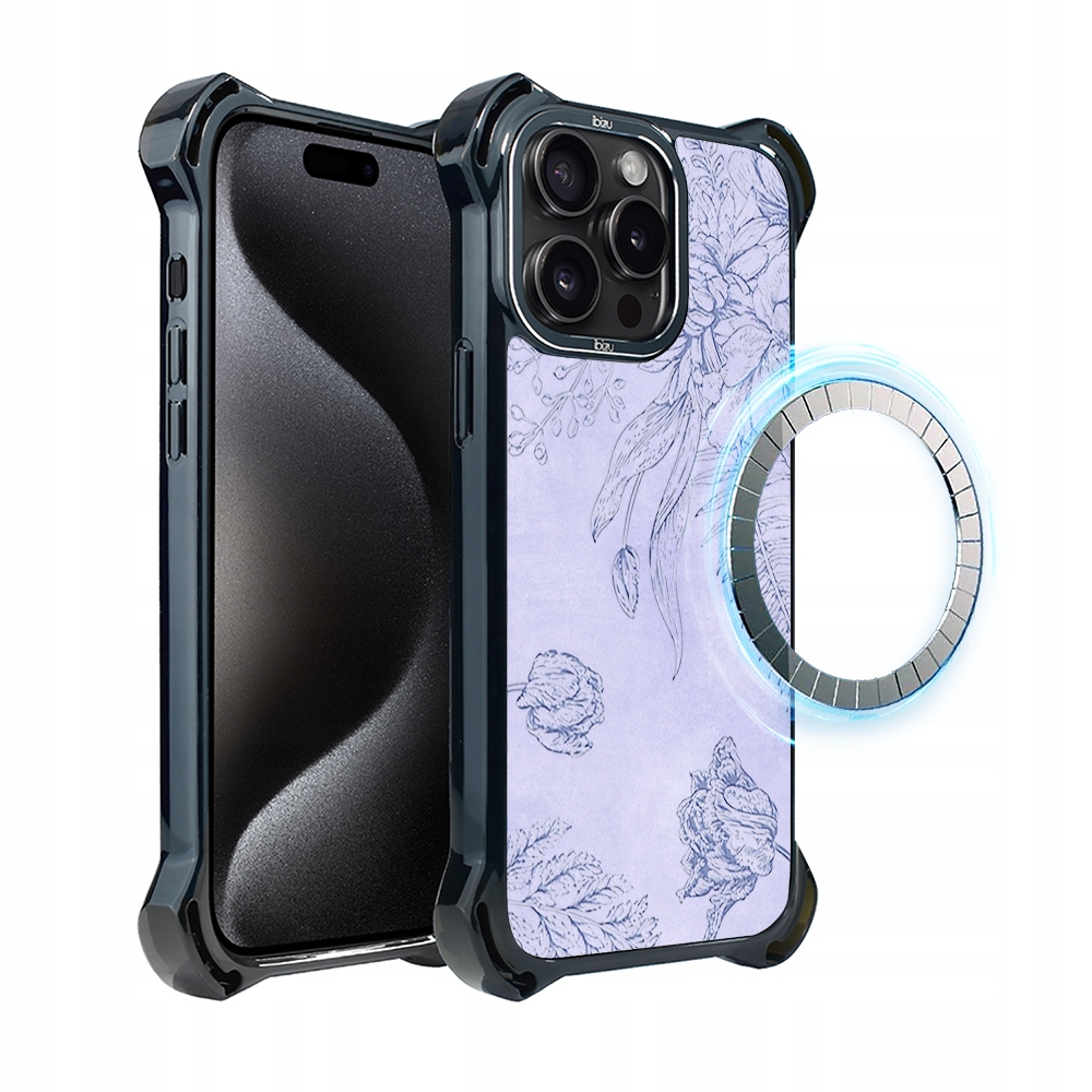 Pouzdro pro iPhone 15 Pro Ibizu DropGuard Ultra s MagSafe, plochá socha