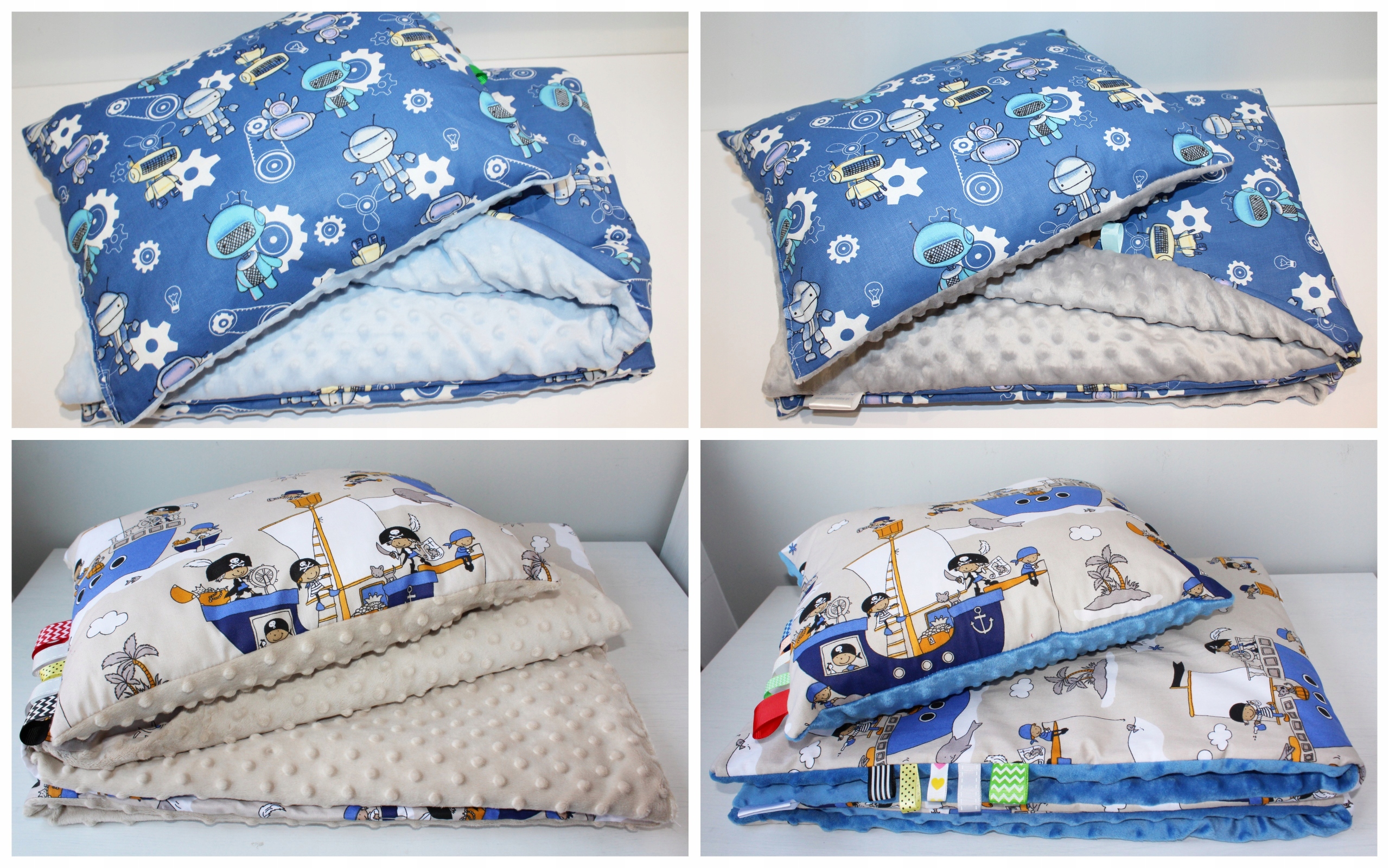 Pościel Minky do Przedszkola 100x150 60x40 Kocyk Kolor dominujący wielokolorowy