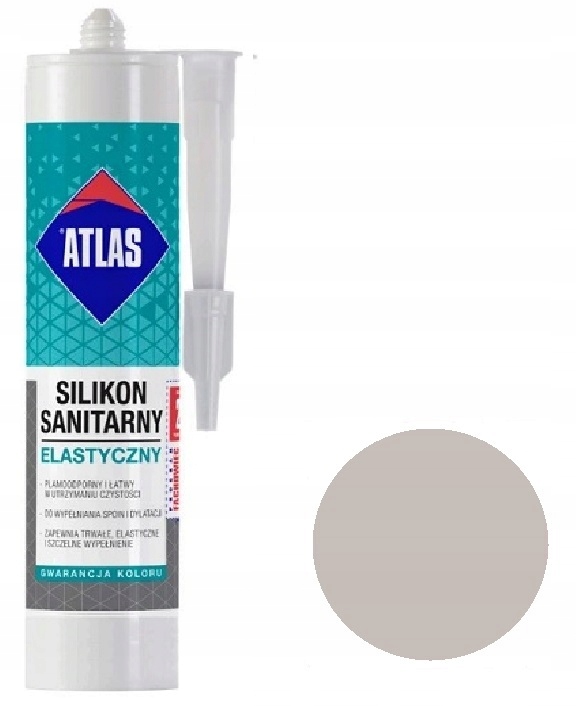 

Atlas Silikon Sanitarny Elastyczny Jasnoszary 034