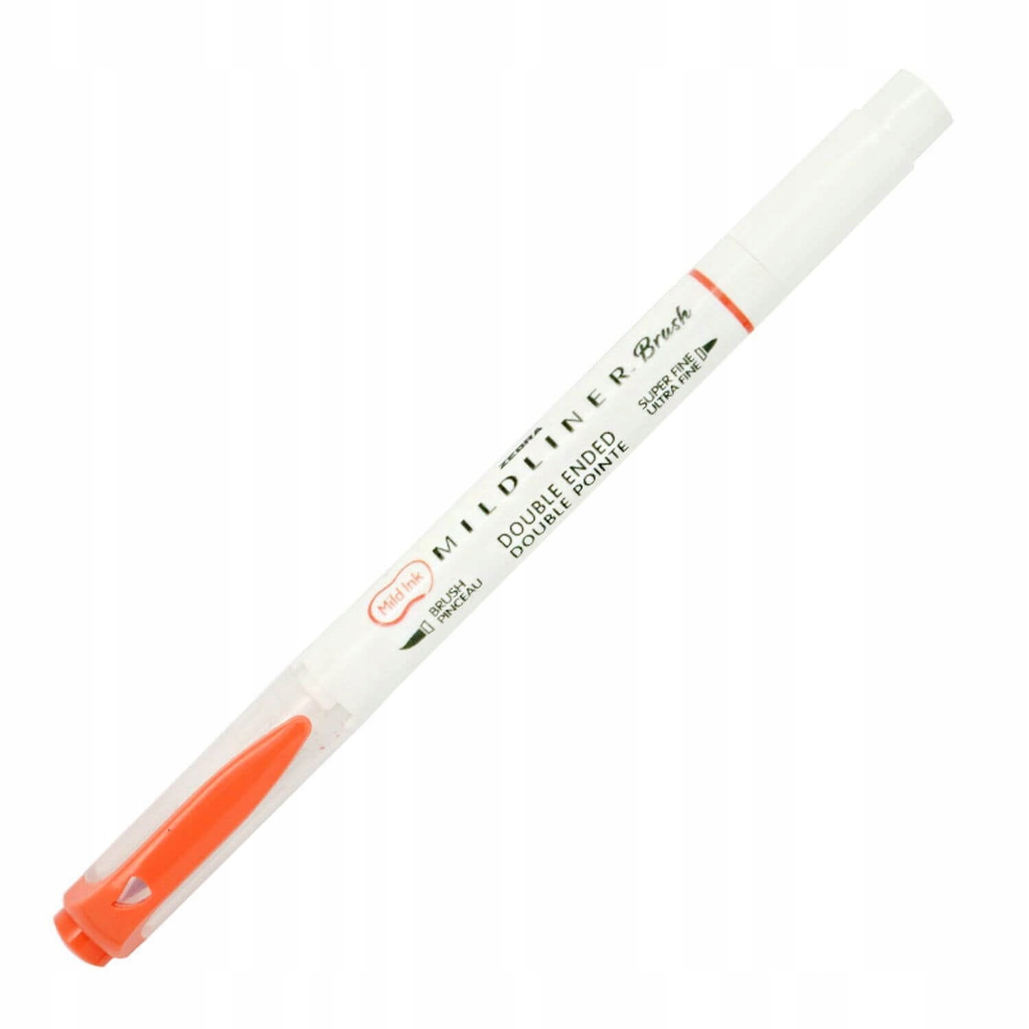 Marker Dekoracyjny Brush Zebra Mildliner Vermilion Pomarańczowy EAN (GTIN) 045888792302