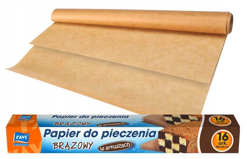 

Ravi Papier Brązowy Do Pieczenia W Arkuszach 16szt