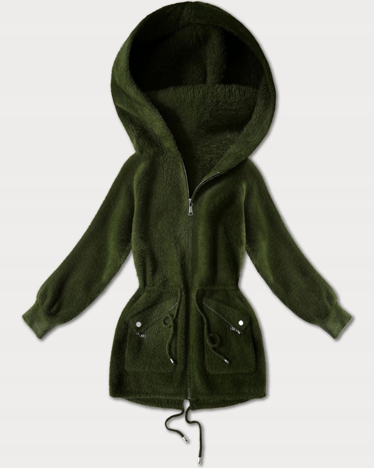 Vlněná Bunda Alpaka W010# Army Univerzální