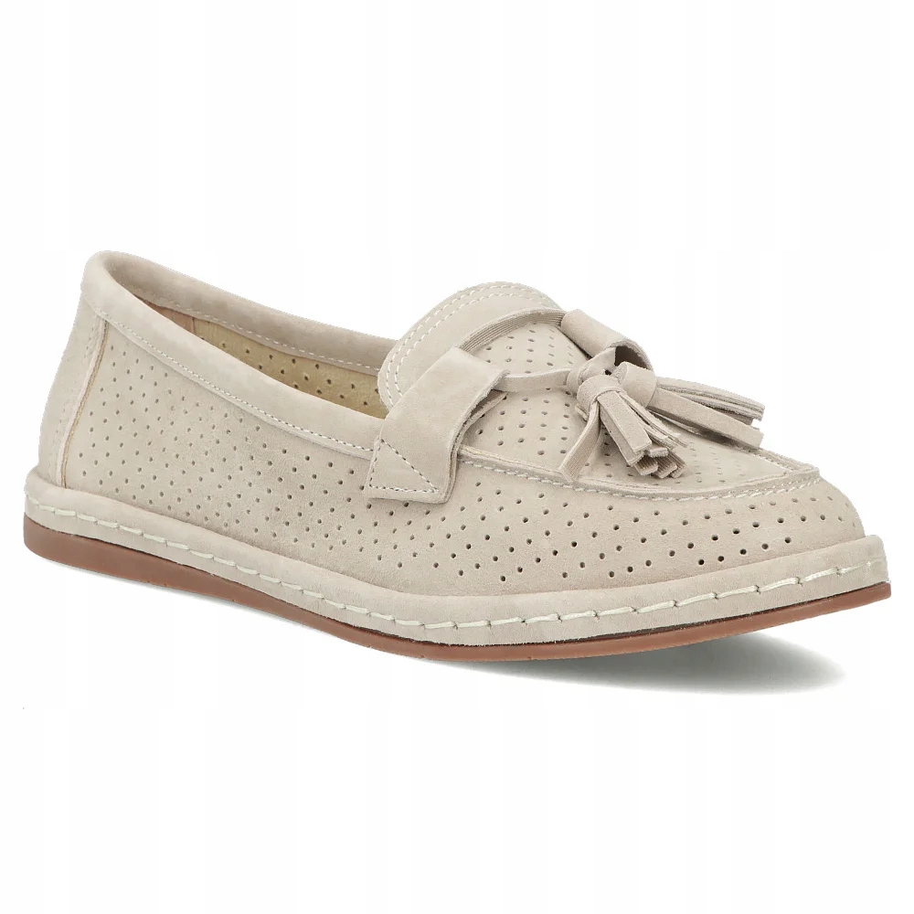 Buty damskie skórzane półbuty Filippo lekkie mokasyny r.39