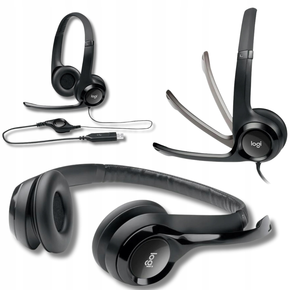 Sluchátka do uší s mikrofonem pro počítačový Notebook Logitech