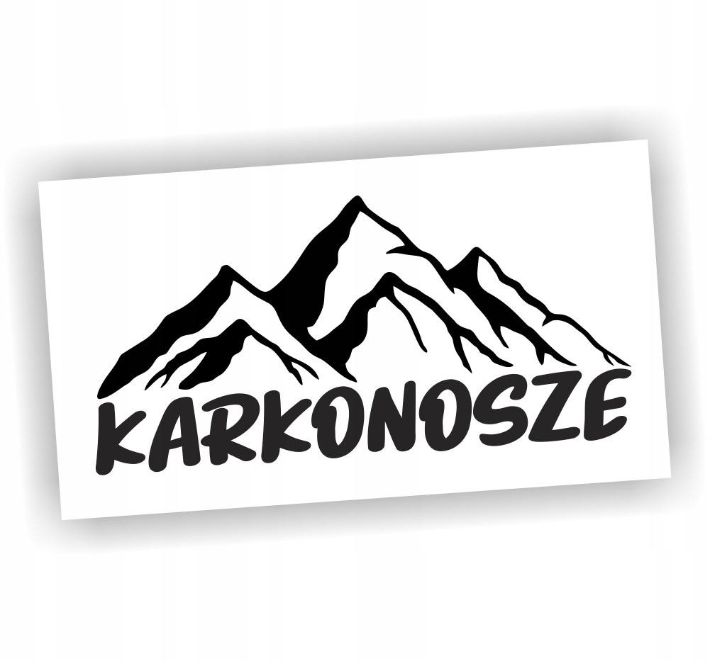 Naklejka Karkonosze kolor Czarny góry naklejki na samochód auto!