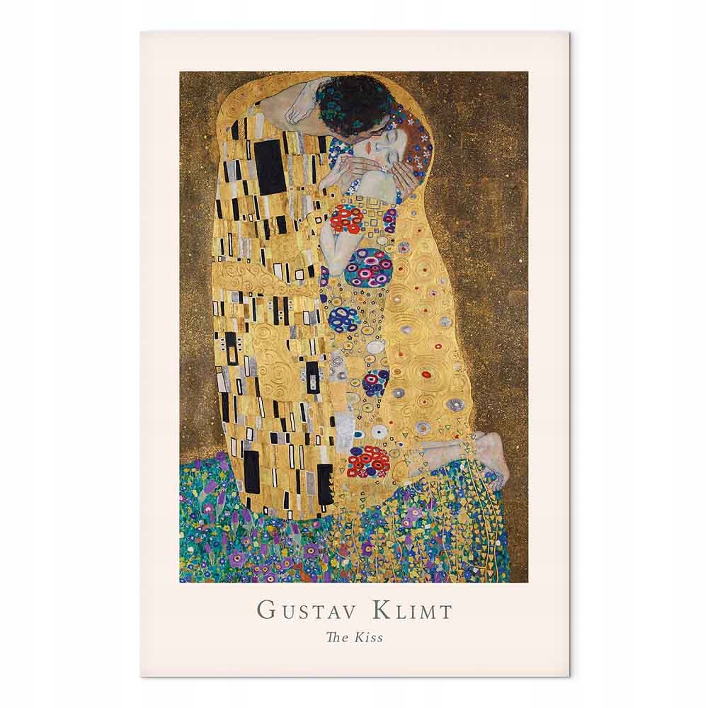 Obraz na plátně canvas Gustav Klimt The Kiss Polibek Reprodukce 40x60