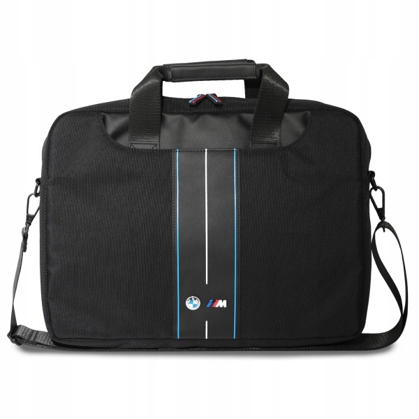 Taška Bmw BMCB15COMPVSKL 16" černá/black Nylon Blue Stripe
