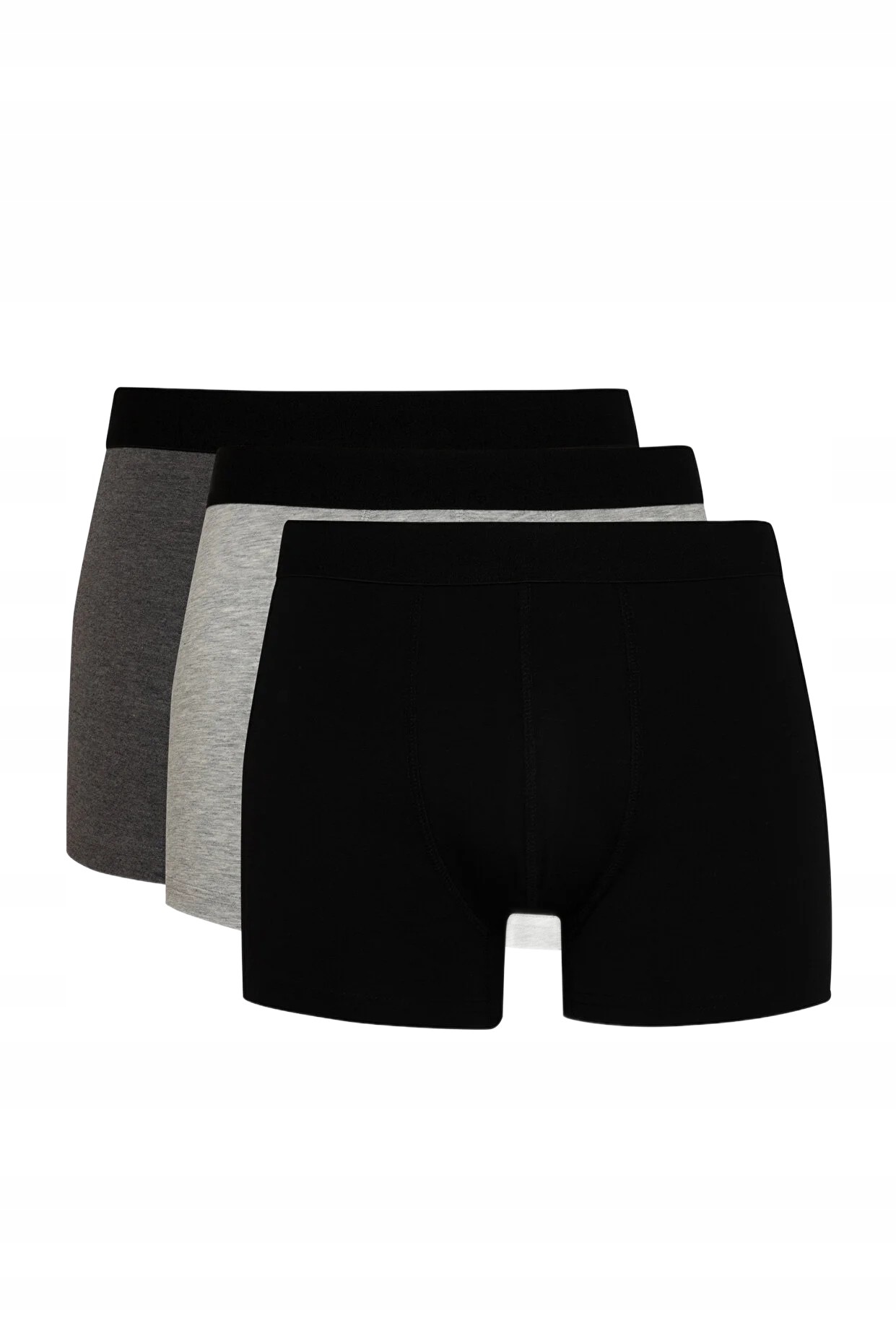 Defacto Pánské Bavlněné Boxerky Set 3 Kusů Černá Šedá 3XL 5DA