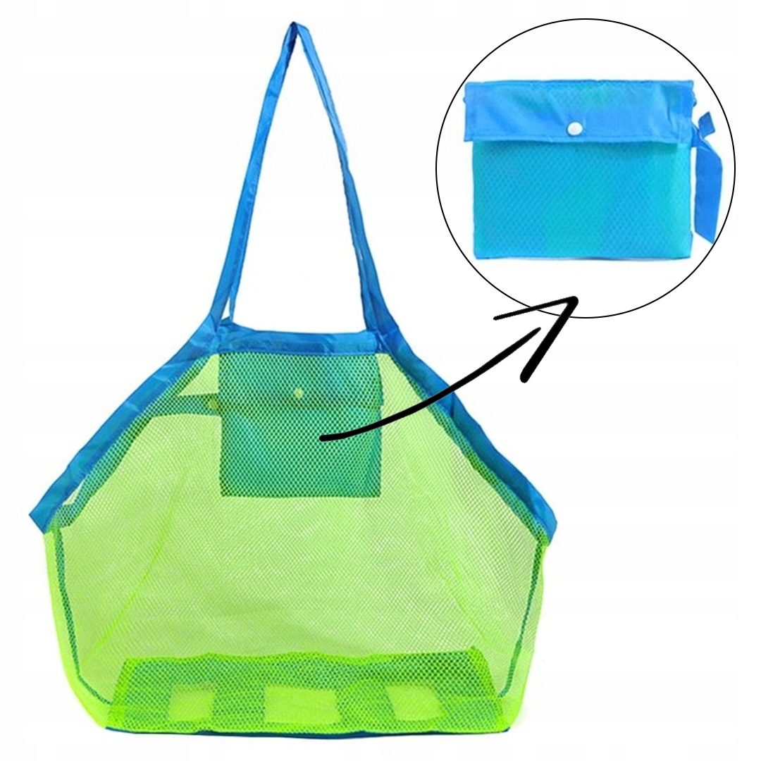 TORBA PLAŻOWA BARDZO DUŻA XXL SIATKA NA ZABAWKI Marka inna