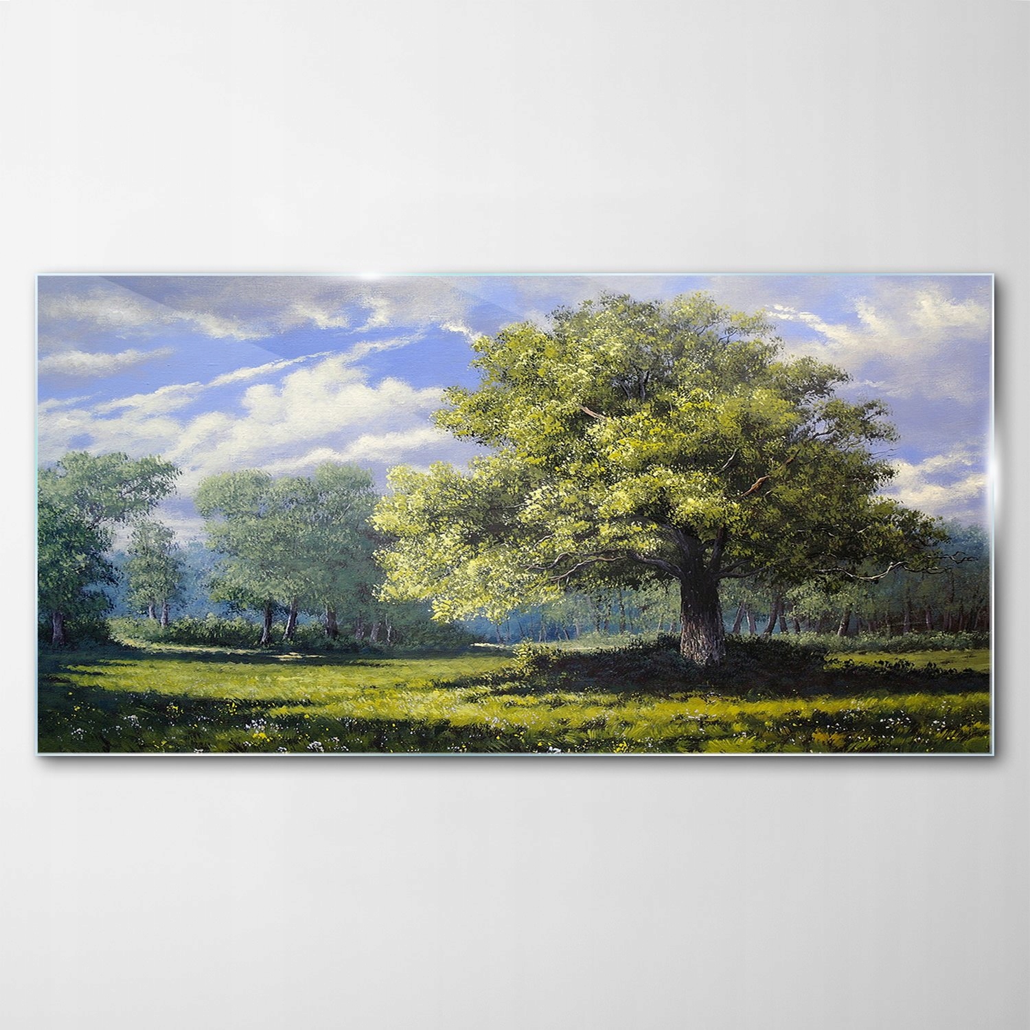 Sklenený obraz Dekor Krajina Art Stromy 120x60