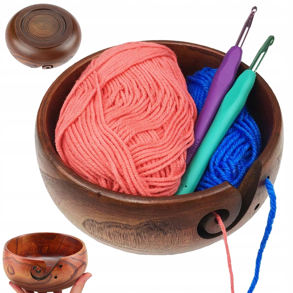 Dřevěná Miska Na Háčkovací Přízi Miska Na Pletení