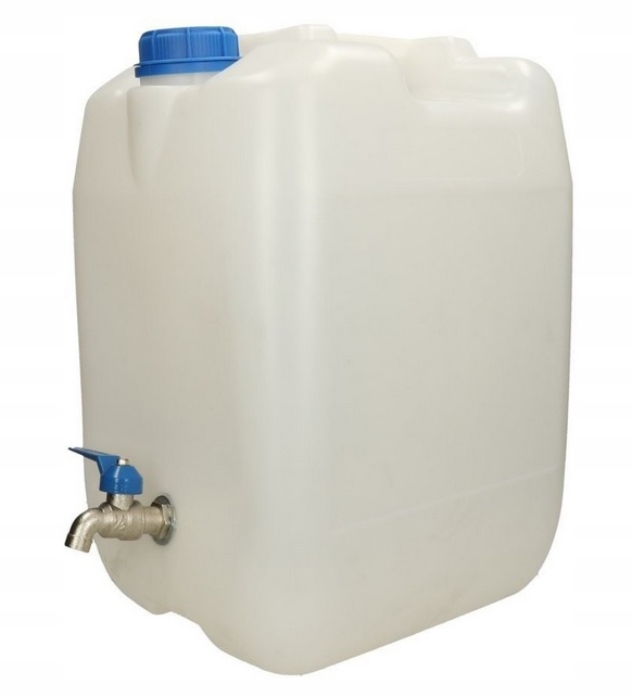 POJEMNIK NA WODĘ ZBIORNIK KANISTER 20L + KRANIK