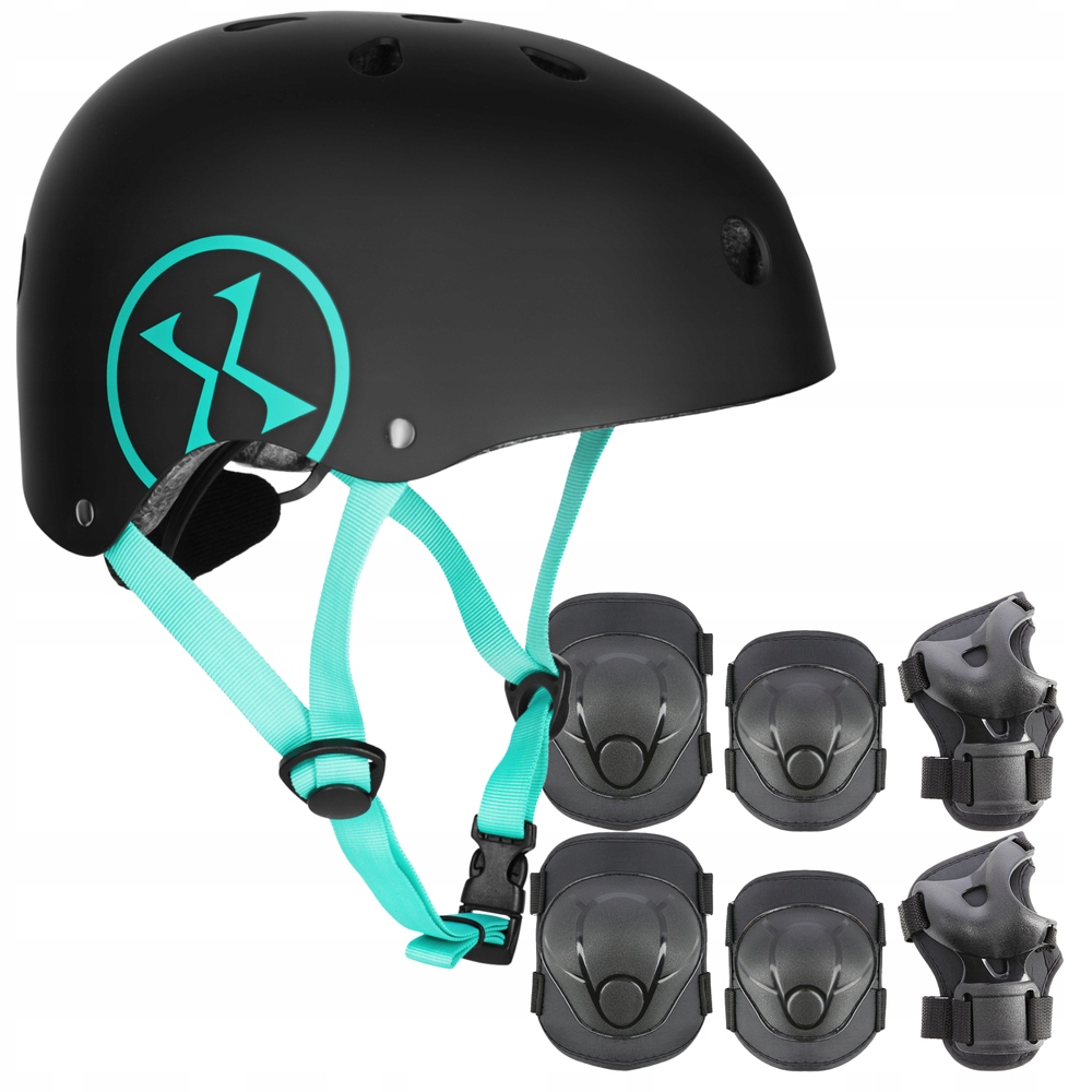 Helma s regulací Ořech chrániče Sada na kolečkové brusle Kolo Skateboard Xs