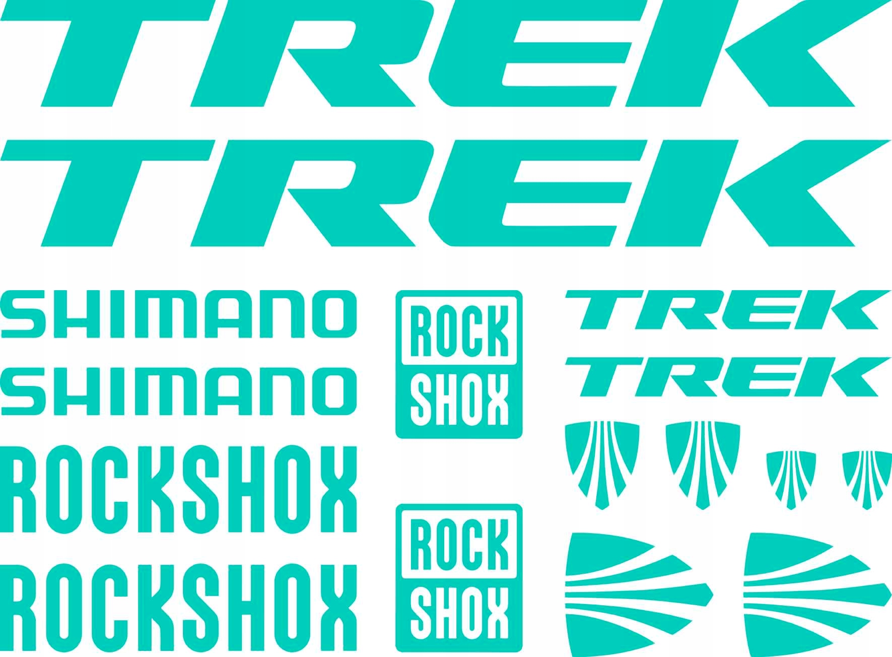 

Naklejki zastępcze na rower Trek shimano Kolory