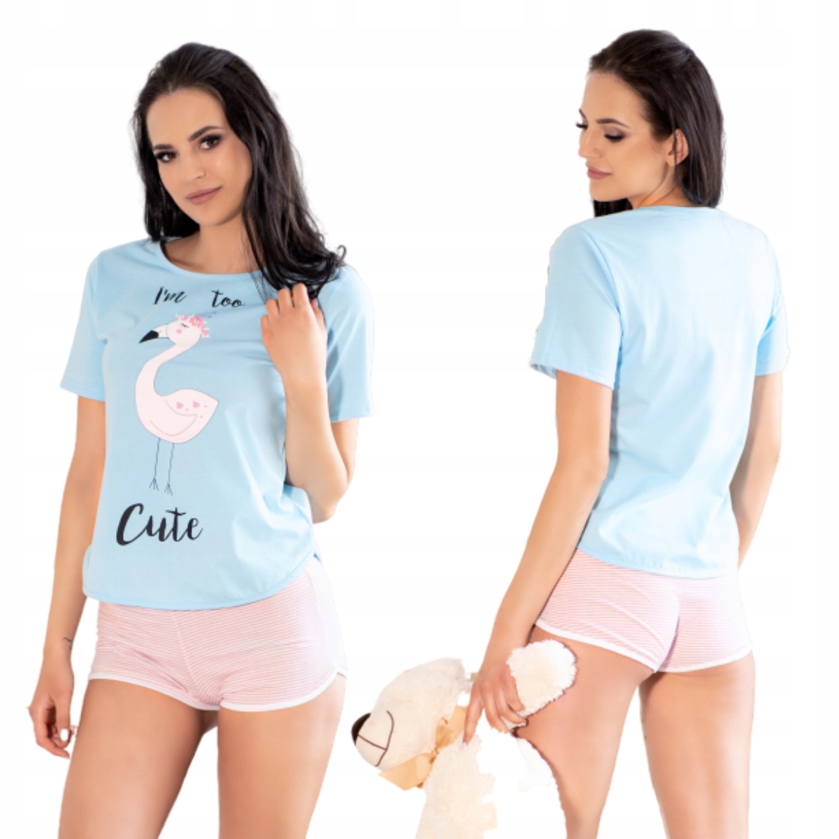 

Bawełniana piżama Cute Flamant S/m 100% Bawełna