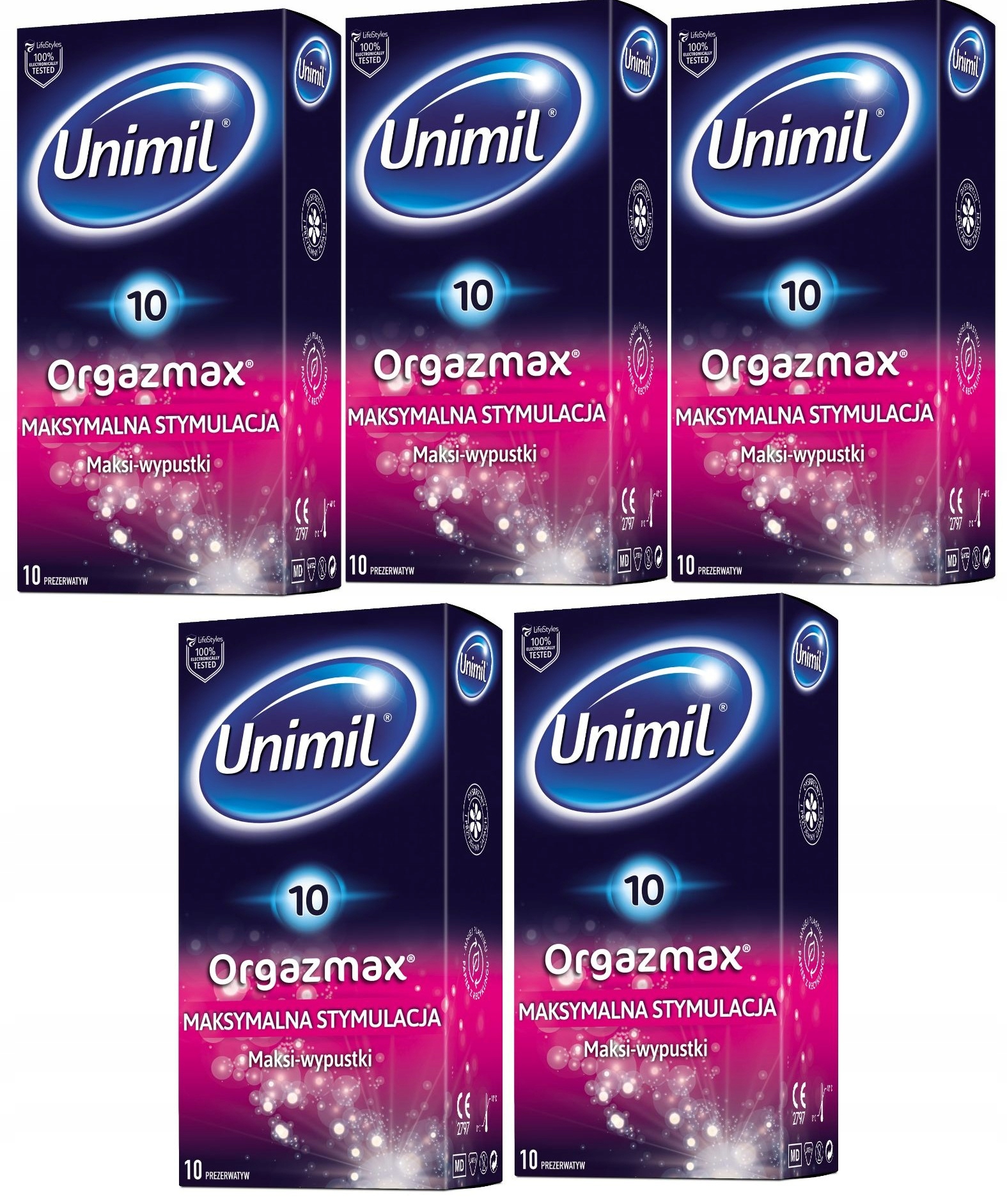 

Prezerwatywy Unimil Orgazmax 50 szt.