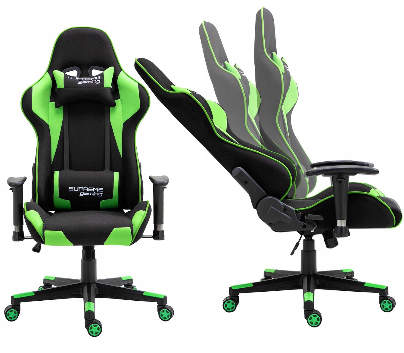 

Fotel Gamingowy z Tkaniny PlayMaker Black/Green