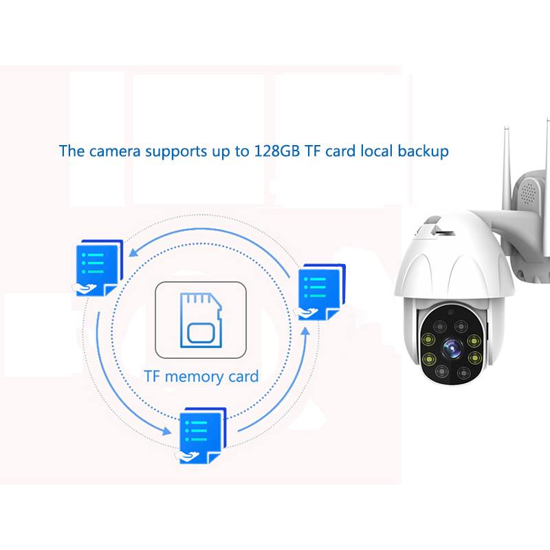 KAMERA WIFI OBROTOWA 3MPX IR20 MONITORING BUDOWY Zasięg podczerwieni 20 m