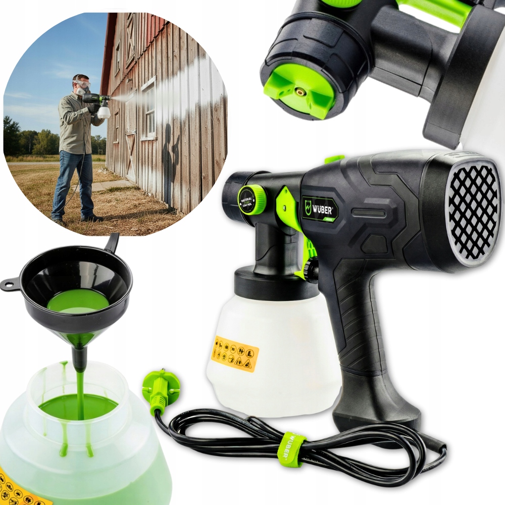 Robustní lakovací malířská pistole 4 Trysky 400 W