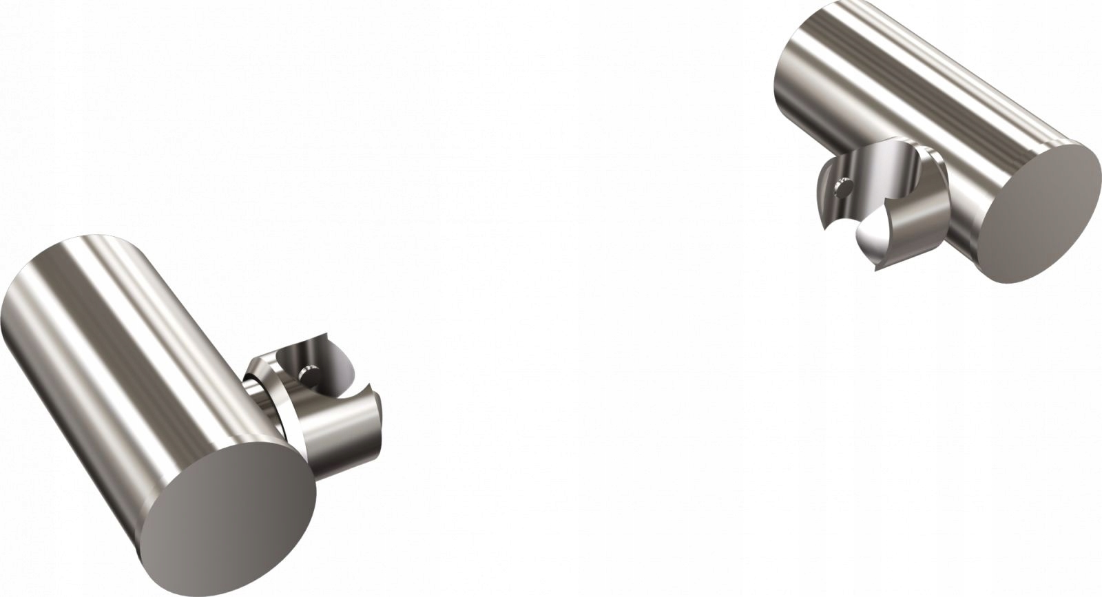 Sada výklopných držáků na zrcadlo s rámem