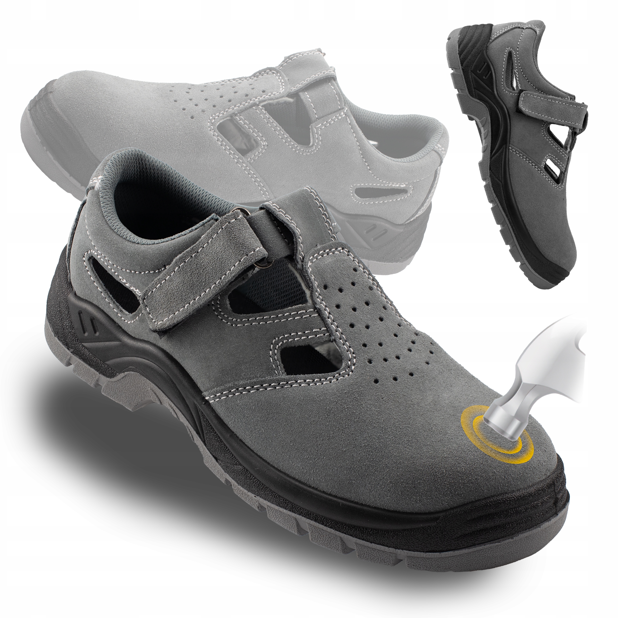 Półbuty Buty Robocze Sandały Lekkie Sportowe Z Noskiem S1 Letnie