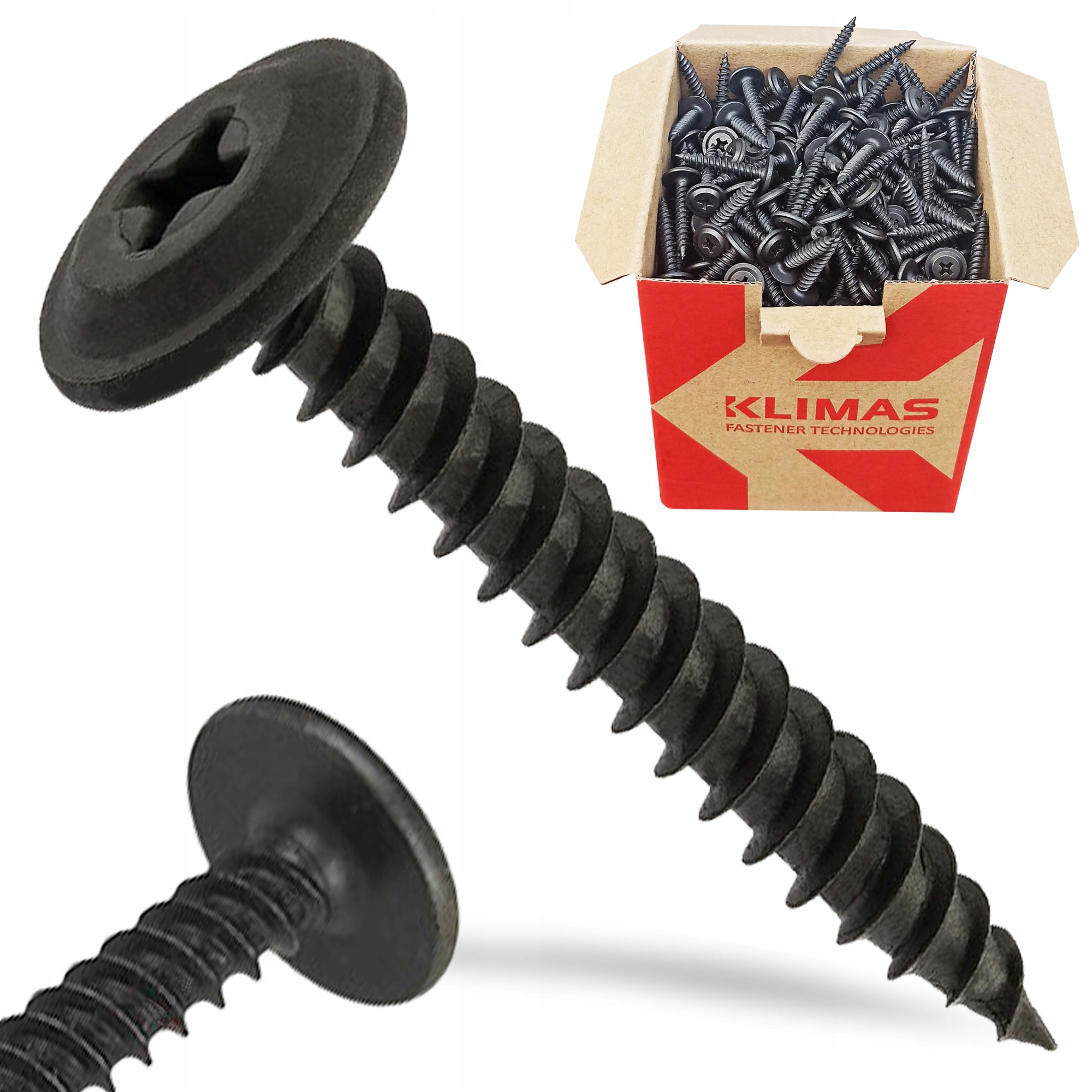 

Wkręty Podkładkowe Czarne Wpf 4,2x32 mm 500szt