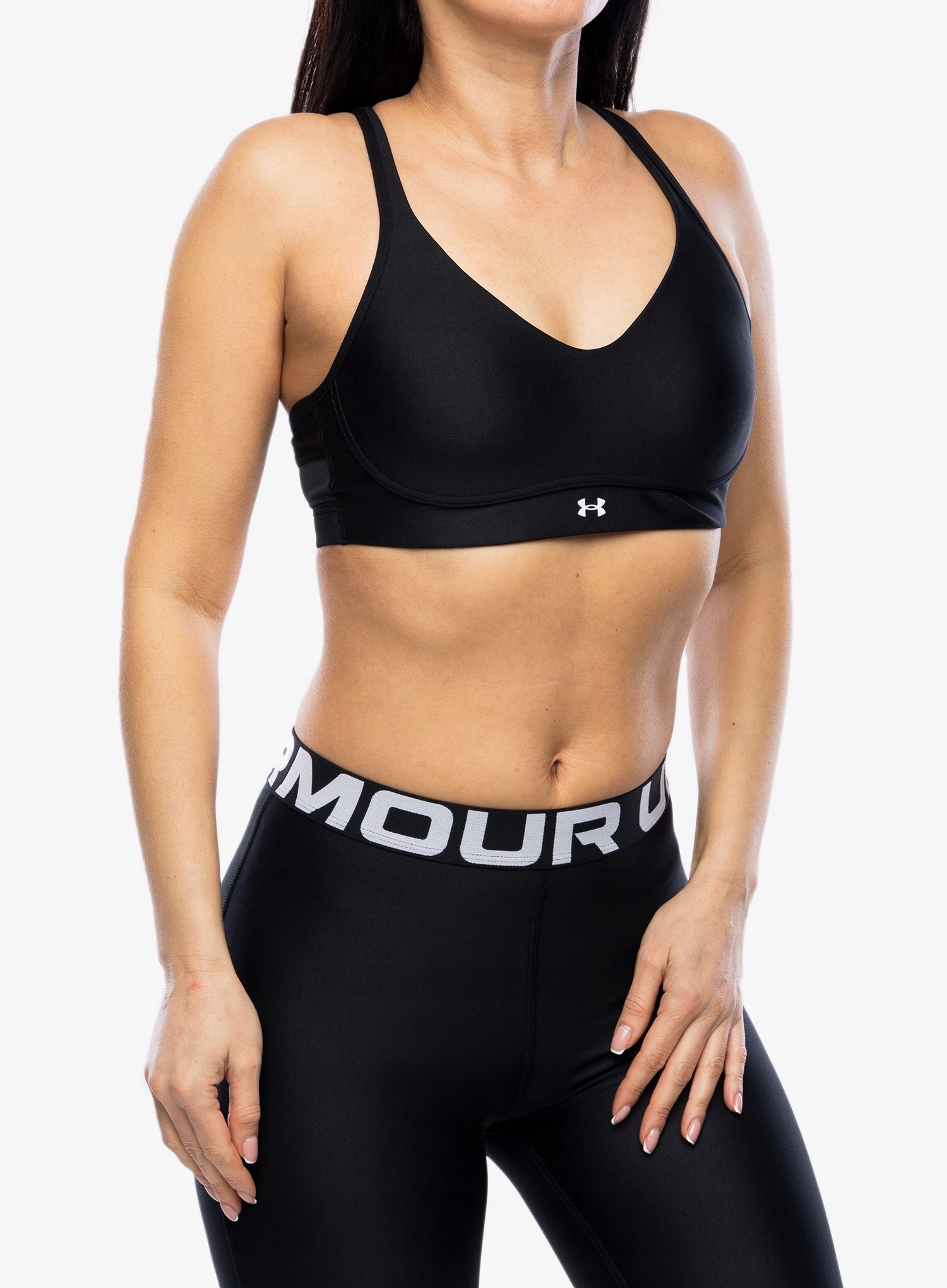 Sportovní podprsenka Under Armour Infinity 2.0 Low Sports Bra černá/bílá L