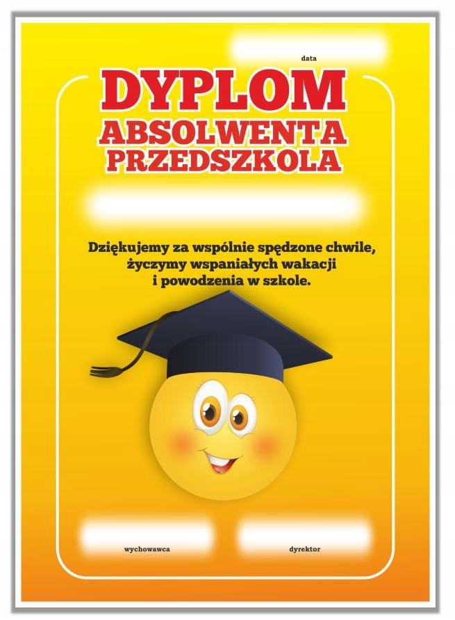 

Dyplom Ukończenia Przedszkola Absolwenta A4