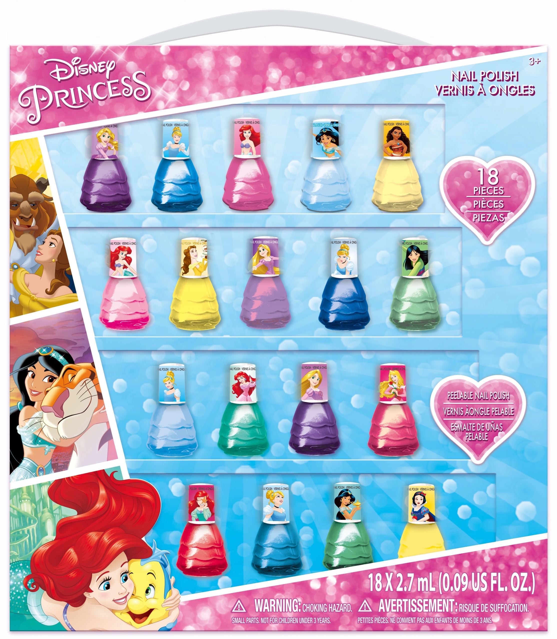 

Mega Zestaw 18 Lakierów Do Pazn Disney Księżniczki