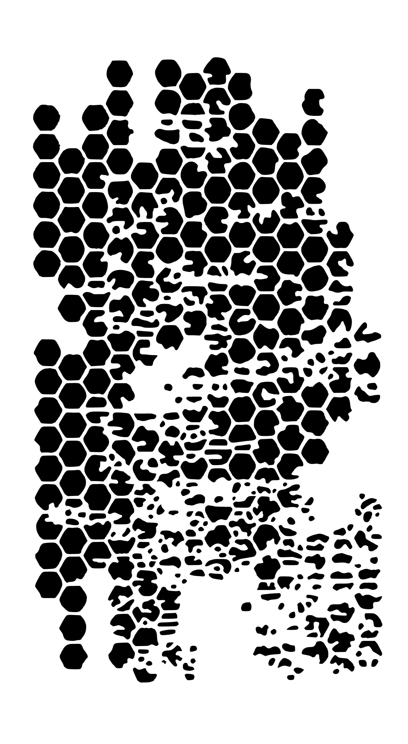 Malířská šablona na omítky 142 cm Architektonický beton Omítka P.76