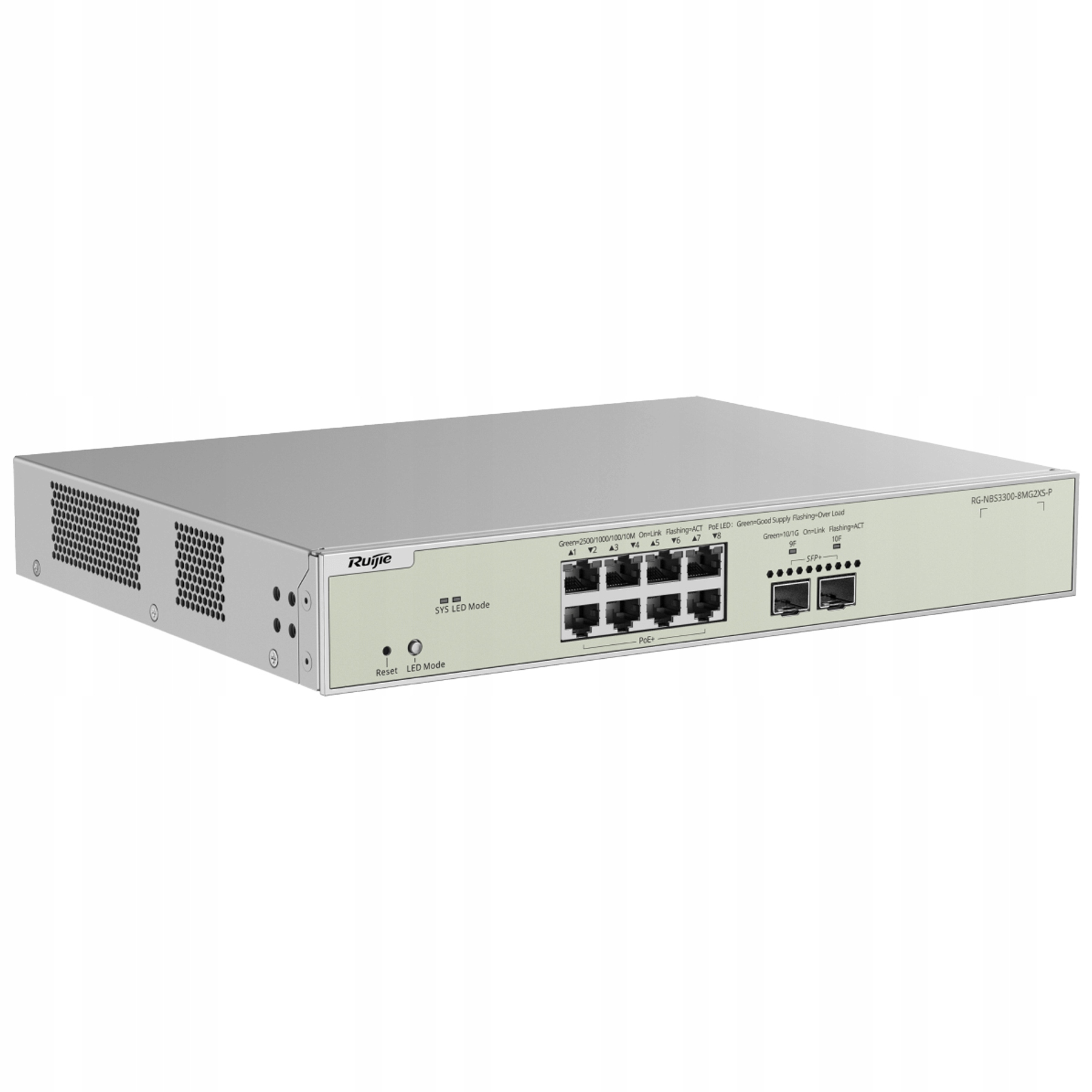 Switch Poe RG-NBS3300-8MG2XS-P 8-PORTOVÝ 2X Sfp+ Ruijie