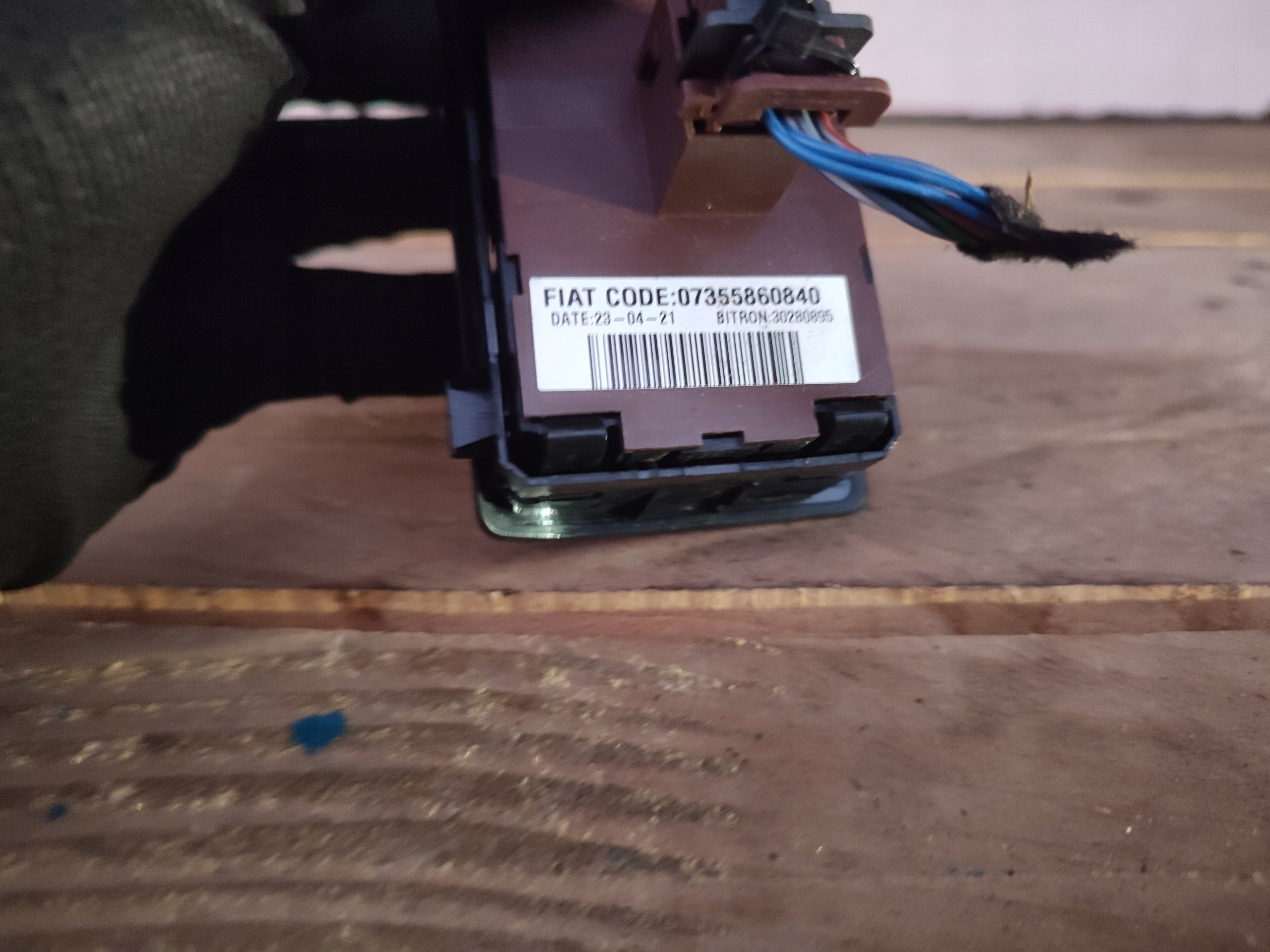 PANEL light switch PEUGEOT BOXER II 07355860840