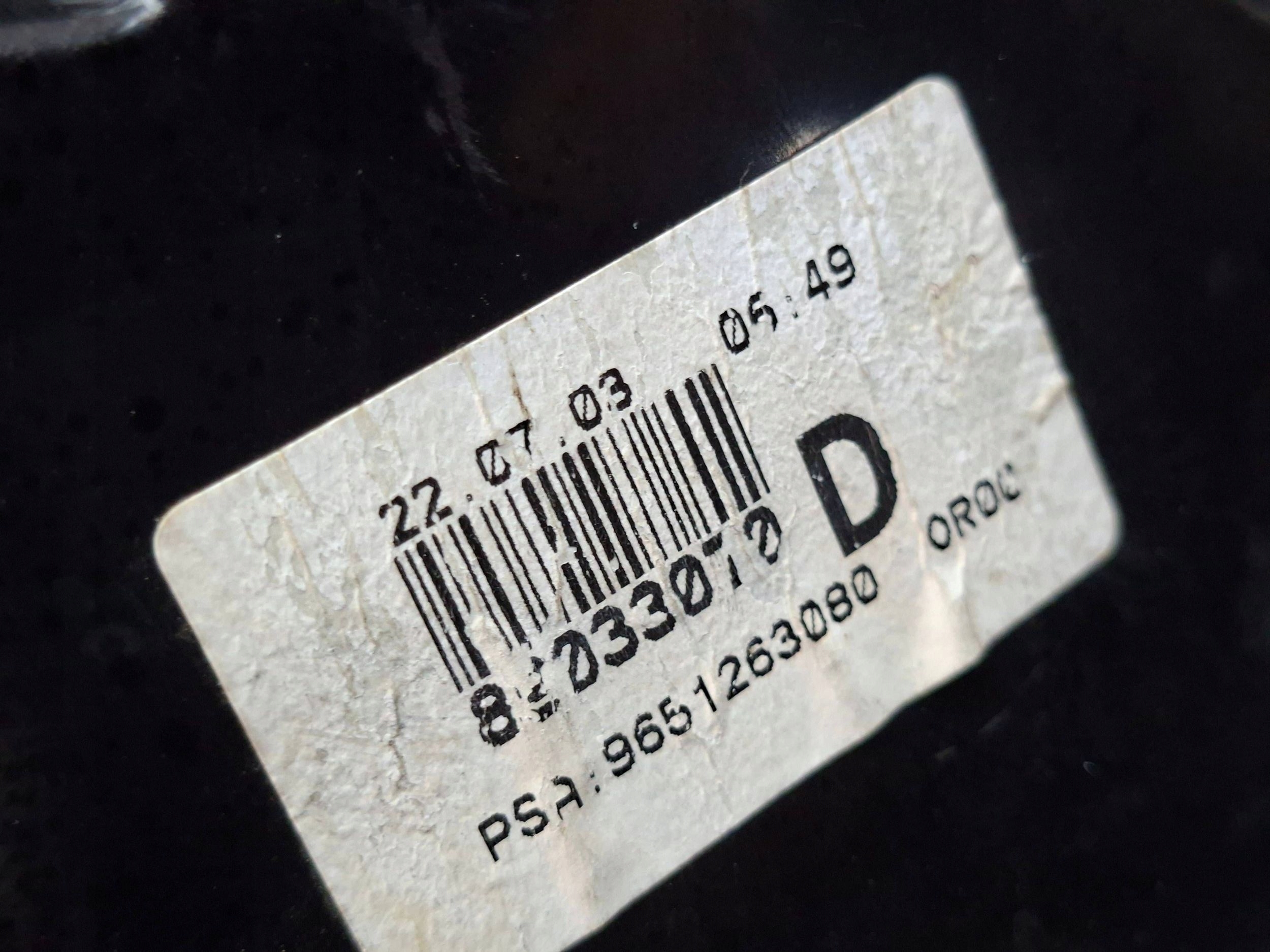 light rear right 9651263080 CITROEN C5 LIFTBACK 2001