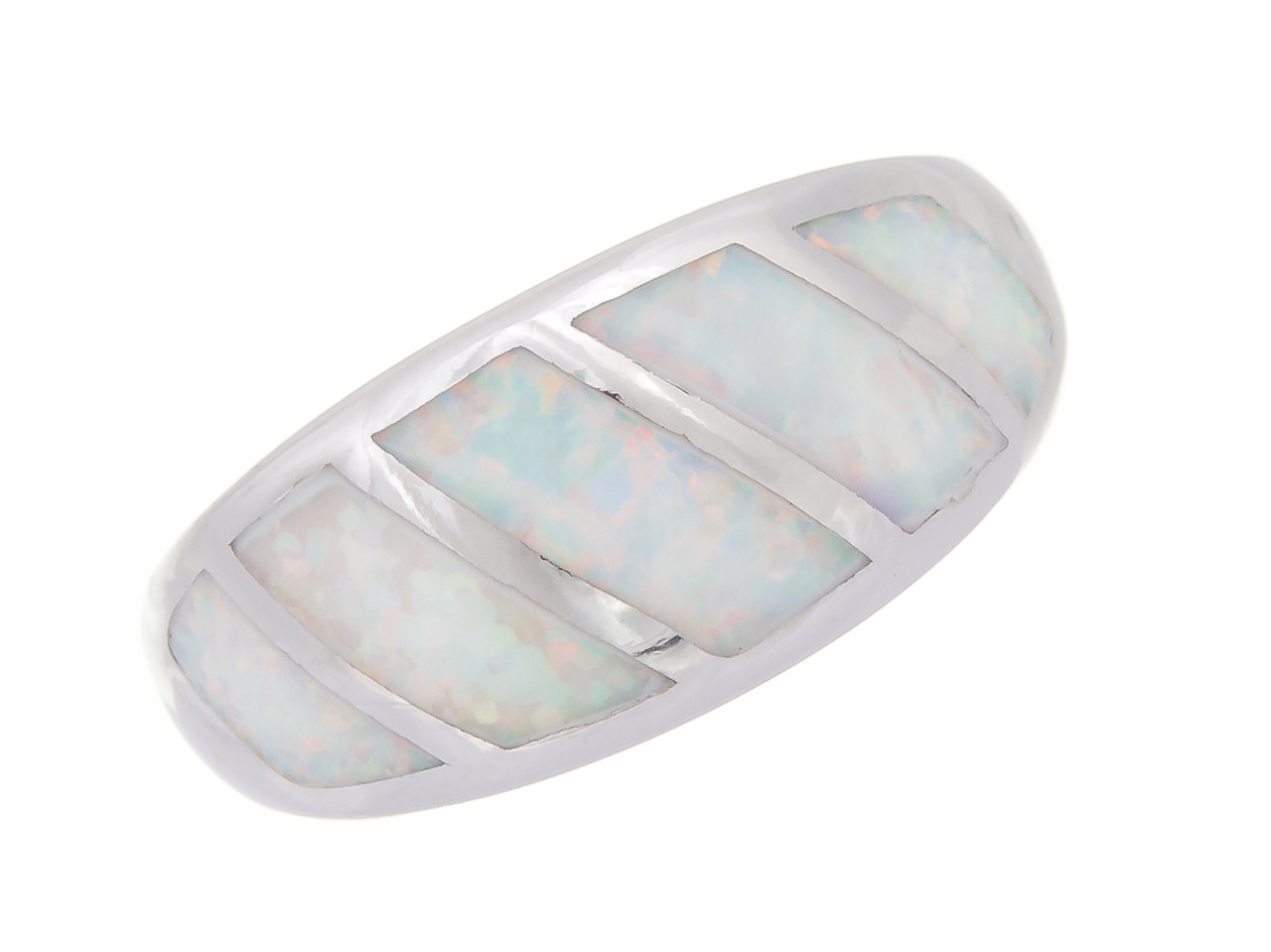 Vel Stříbrný Prstýnek 0,14 S Opálem 10 MM Dárek