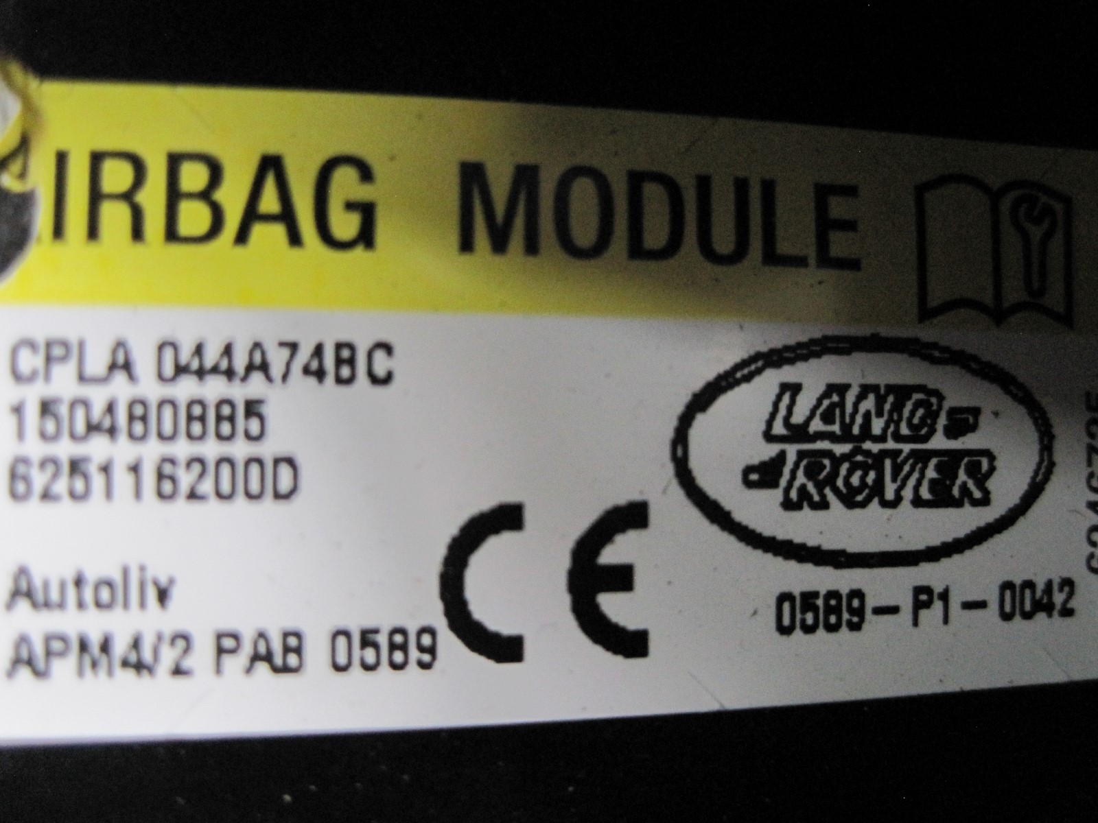 airbag passenger airbag Range Rover Sport 15r CPLA044A74BC