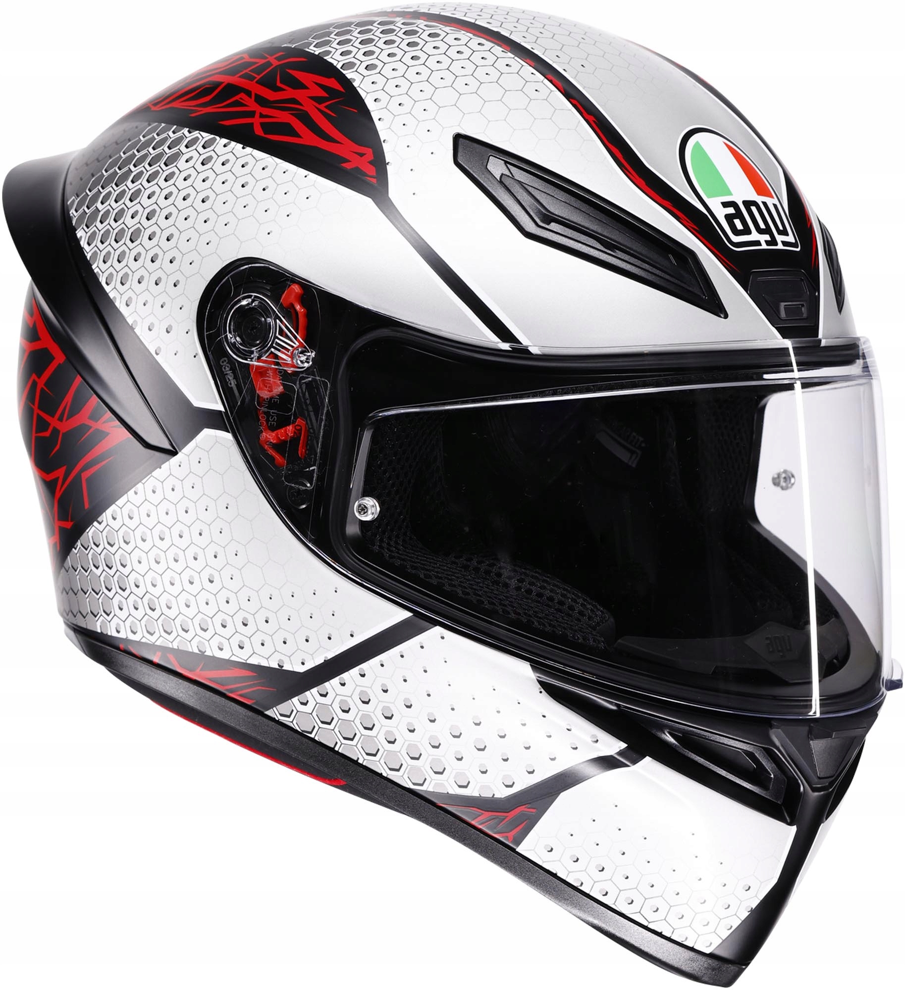 Integrálna prilba Agv K1 S Speedarmor Matná čierna/šedá/červená L