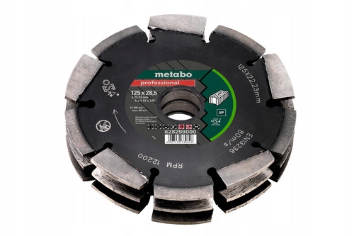Metabo Tarcza diamentowa potrójna do bruzdownicy 125x28,5x22,23mm 628299000