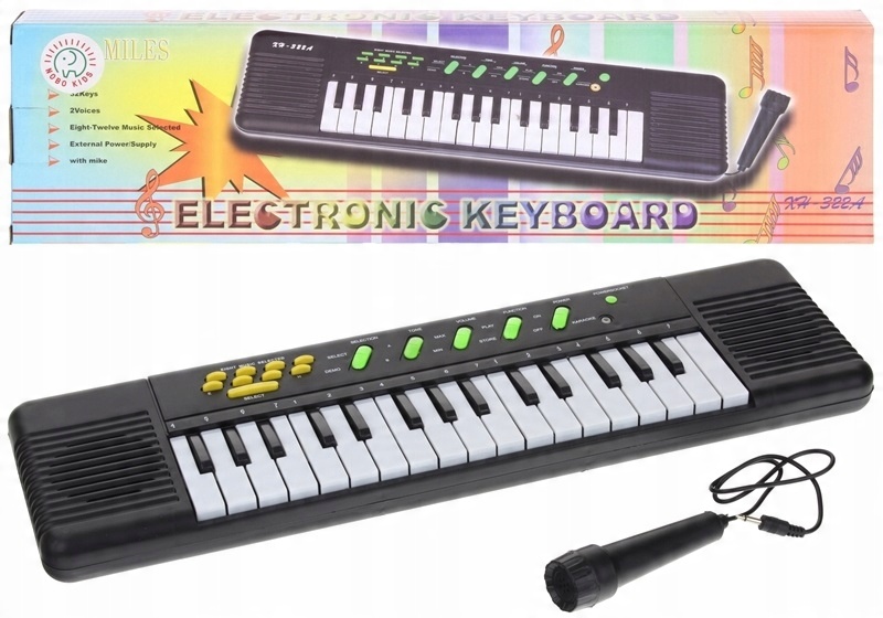 

Keyboard Organy z Mikrofonem Pianinko dla Dzieci